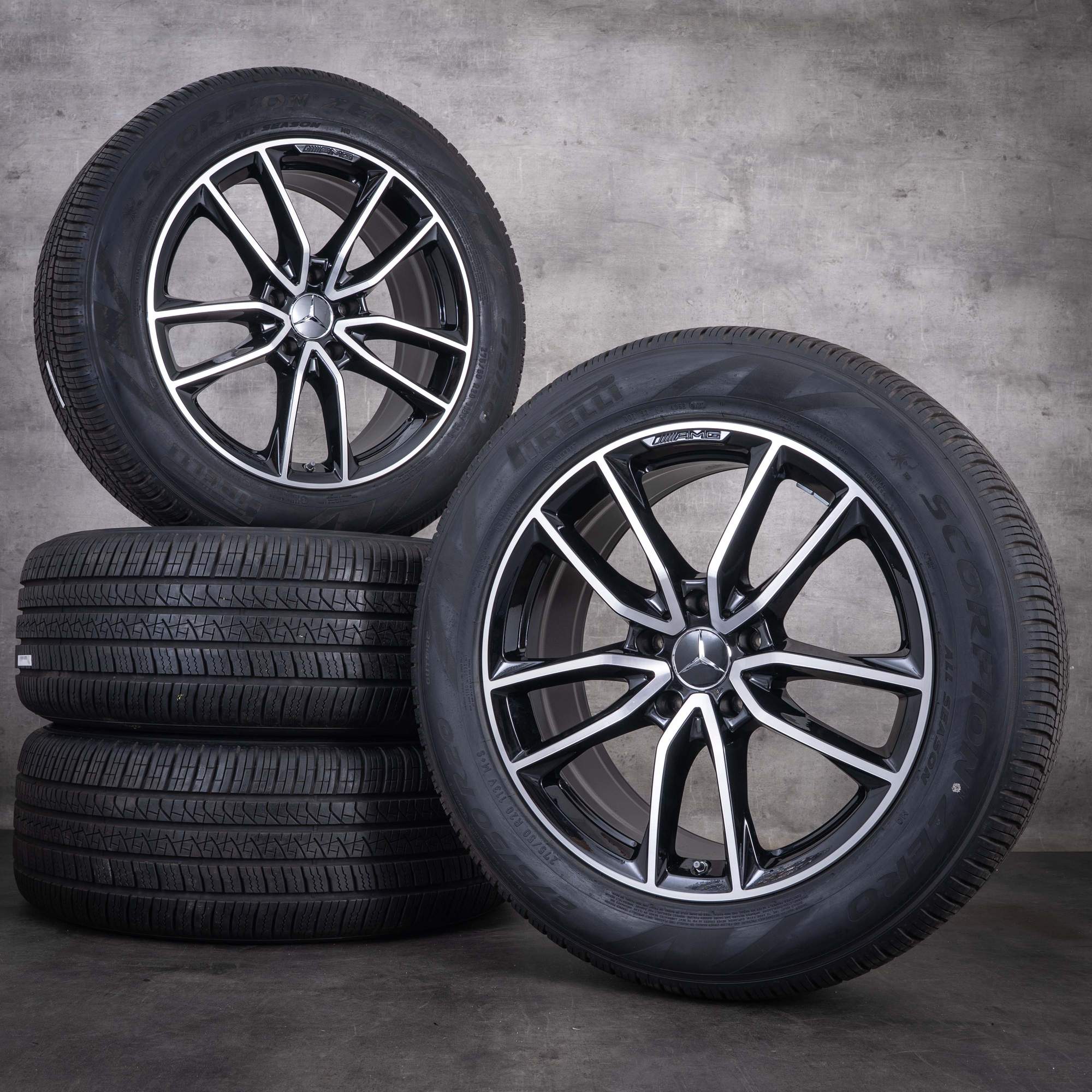 Jante originale Mercedes-Benz Clasa G AMG de 20 de inci W463 Jante de vară A4634013900 negre diamantate