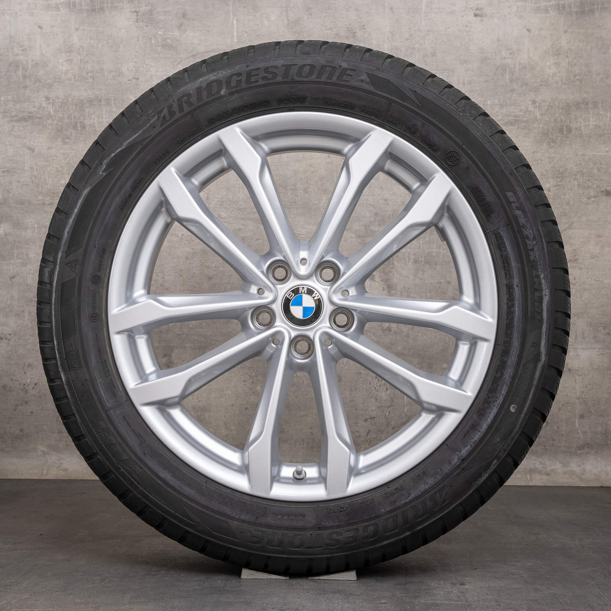 OEM BMW X3 X4 winter wheels 19 inch G01 G02 rims styling 691 6877325 silver