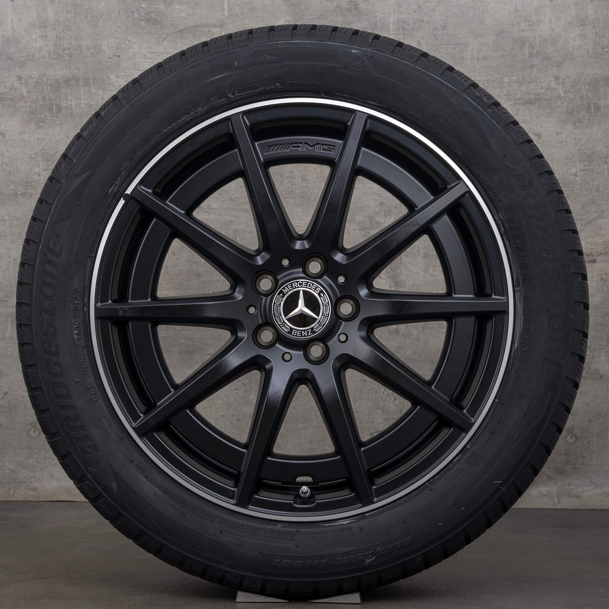 Mercedes Benz 19 palcové ráfky GLA GLB 35 45 AMG H247 X247 kompletni zimni alu kola