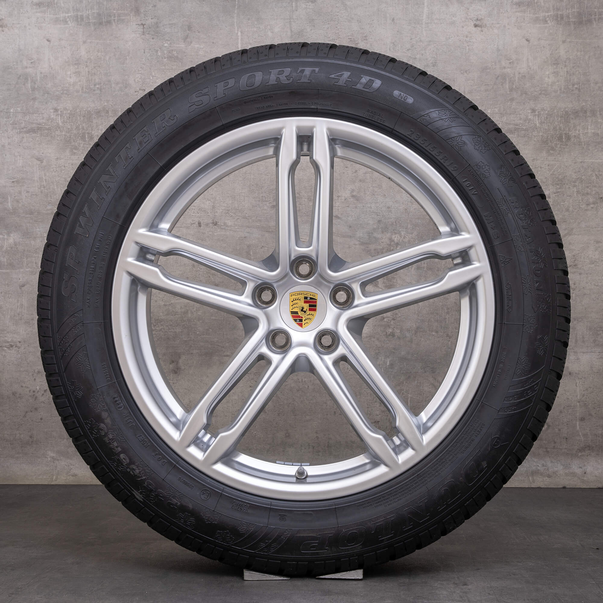 Original Porsche Macan Winterrder 19 pouces 95B jantes 95B601025DE 95B601025DQ argent