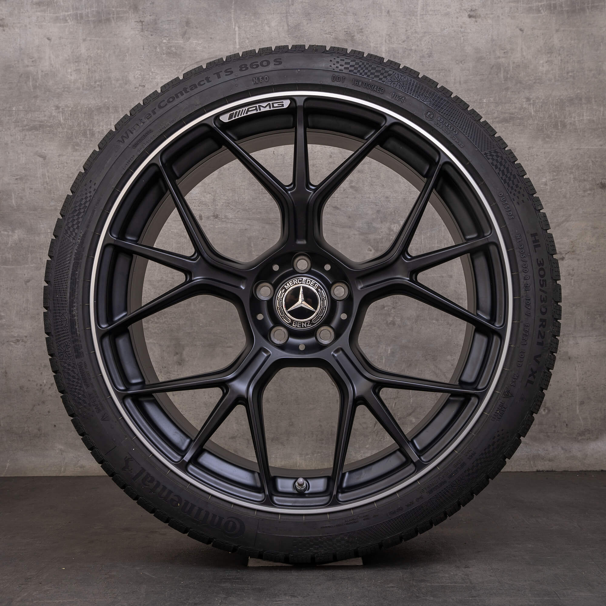 Oryginał Mercedes Benz AMG GT 55 63 S E Performance PRO 4Matic+ koła zimowe 21 cali C192 Felgi A1924011300 A1924011400 czarny mat Polerowane NOWOŚĆ