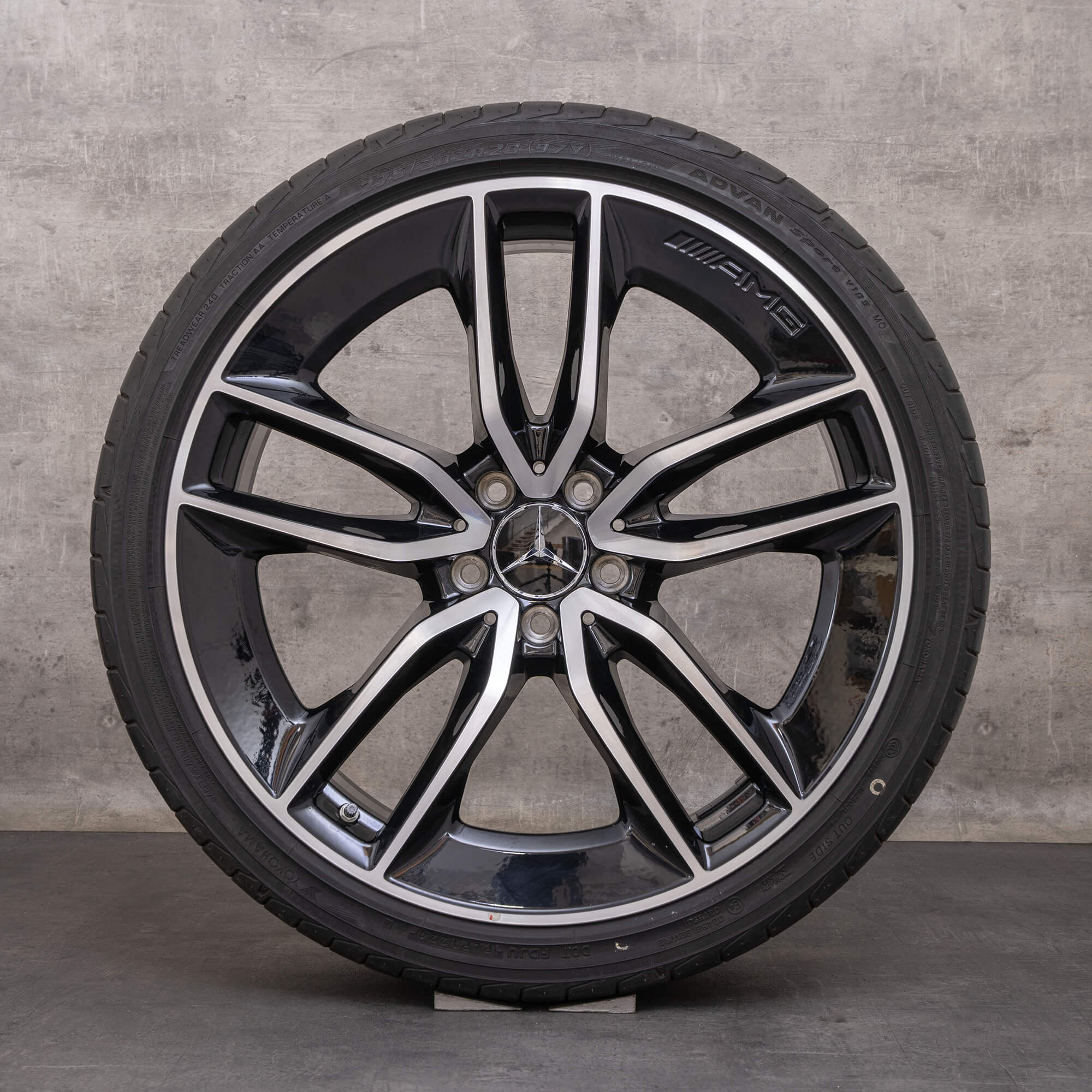 Genuine Mercedes Benz CLS 53 AMG llantas 20 pulgadas C257 4Matic Sommerrder A2574013100 A2574012200 negro brillante torneado