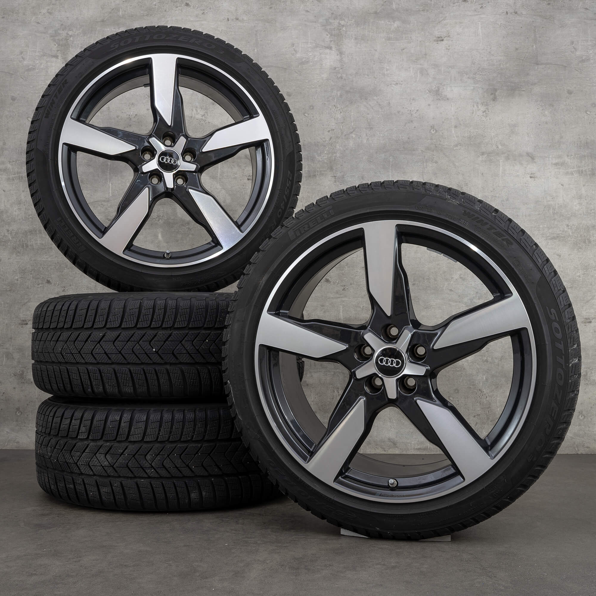Audi 20 inch velgen A6 S6 4K C8 Polygon 4K0601025AD winterbanden winterwielen