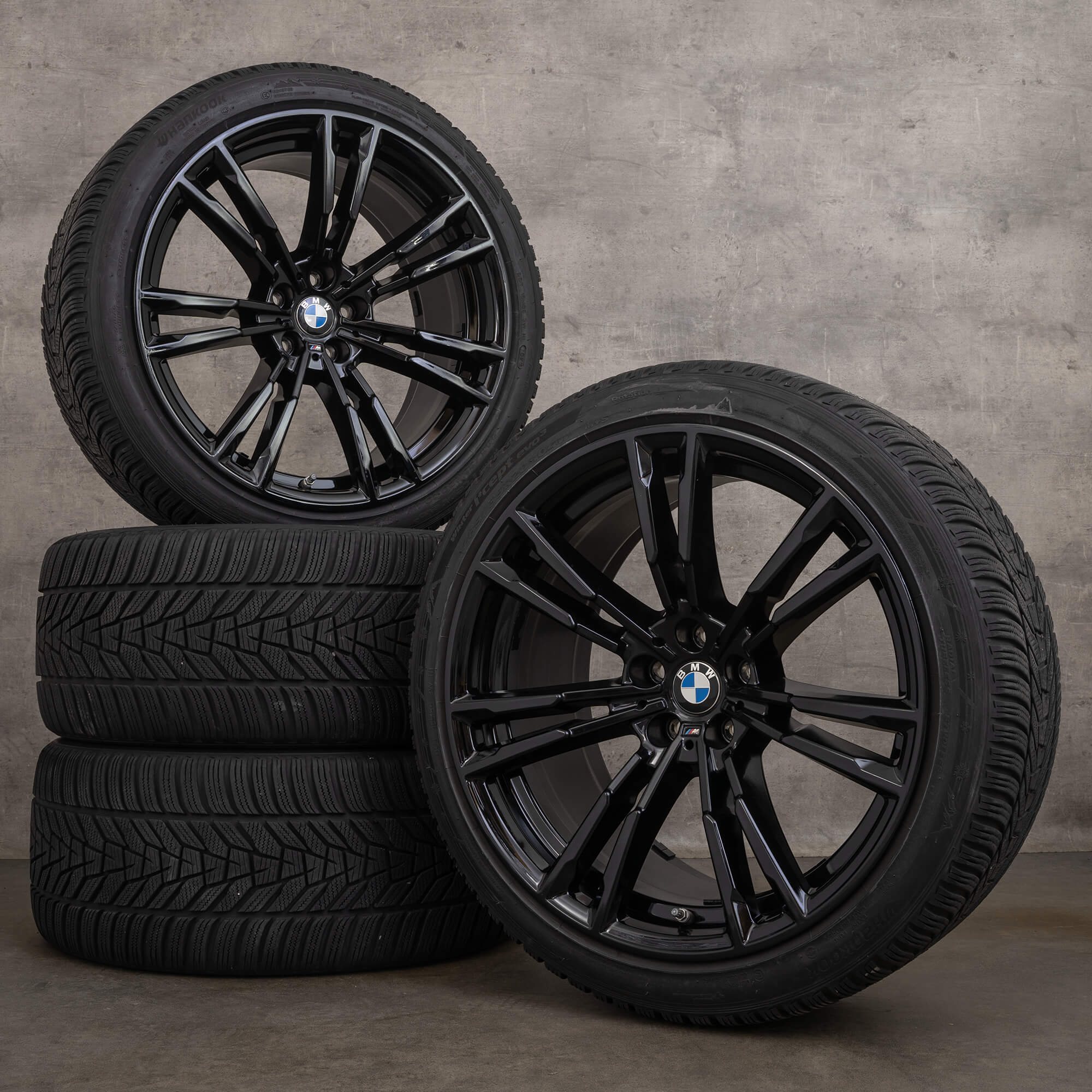 Original BMW M5 F90 20 Zoll Winterreifen Felgen 706 M 7857077 7857078 schwarz