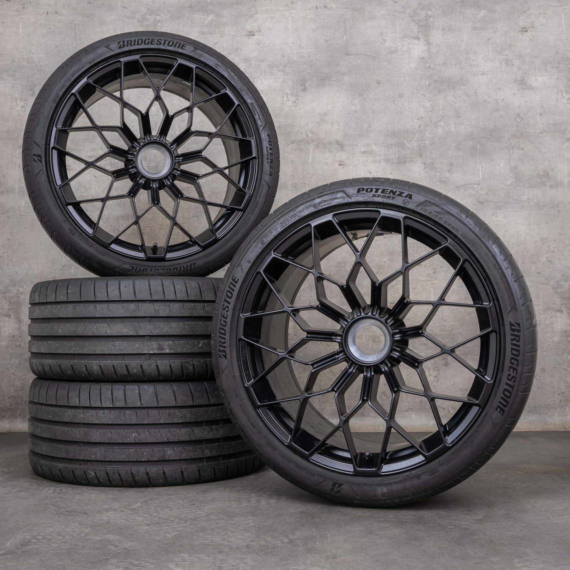 Originali Lamborghini Huracan cerchi estivi da 20 pollici Giano 4T0601017 nero opaco