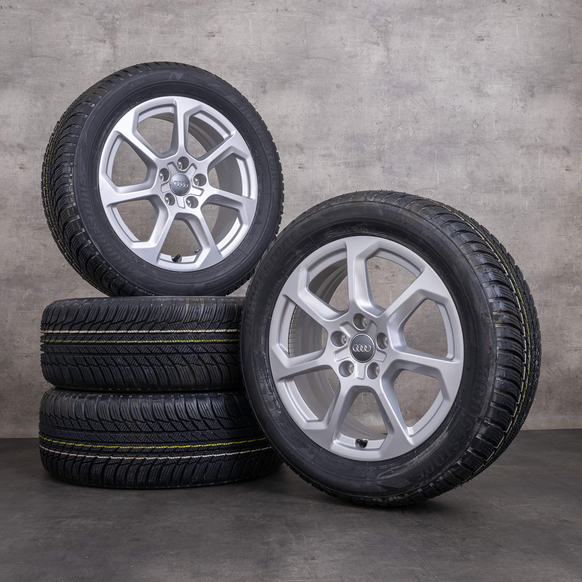 Jantes originais Audi SQ2 GA de inverno 17 polegadas 81A601025T prata NOVO