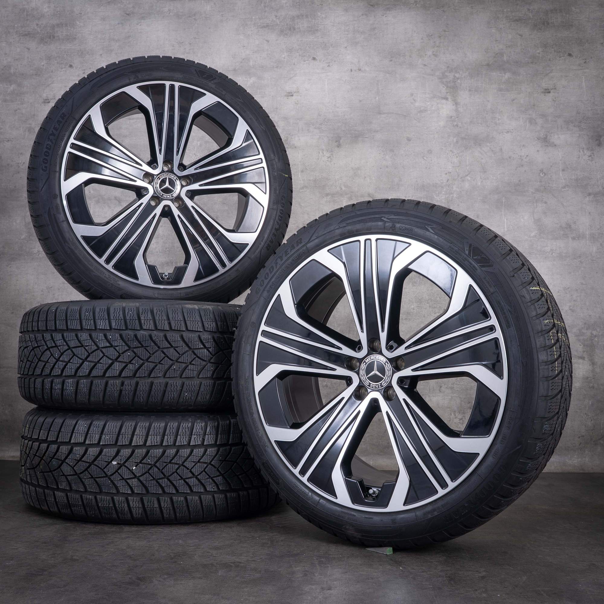 OEM Mercedes-Benz EQE 21inch SUV X294 winter wheels A2944010200 Black diamond cut