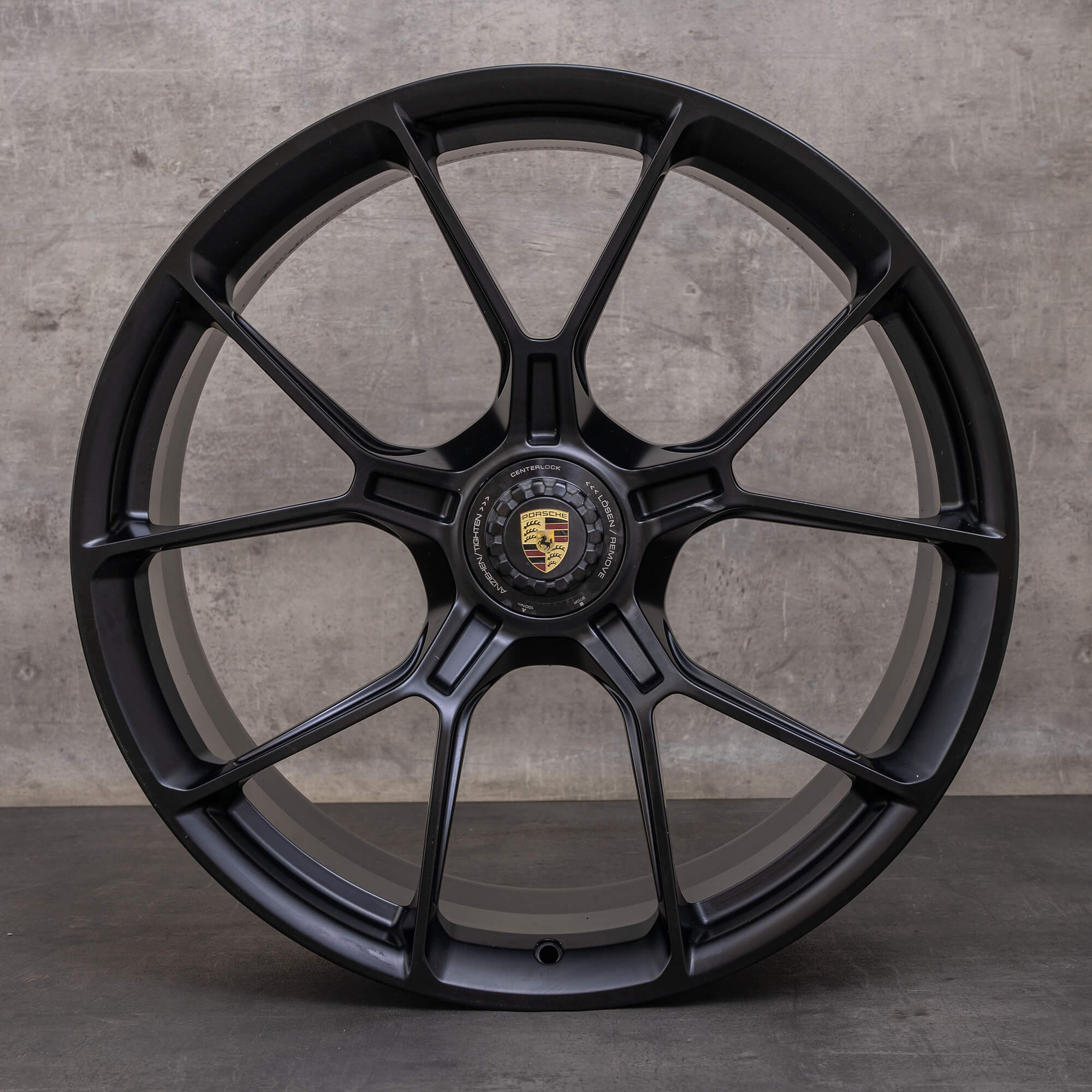 Jantes d'origine Porsche 911 20 21 pouces 992 I & II GT3 9GT601025Q 9GT601025R noir mat