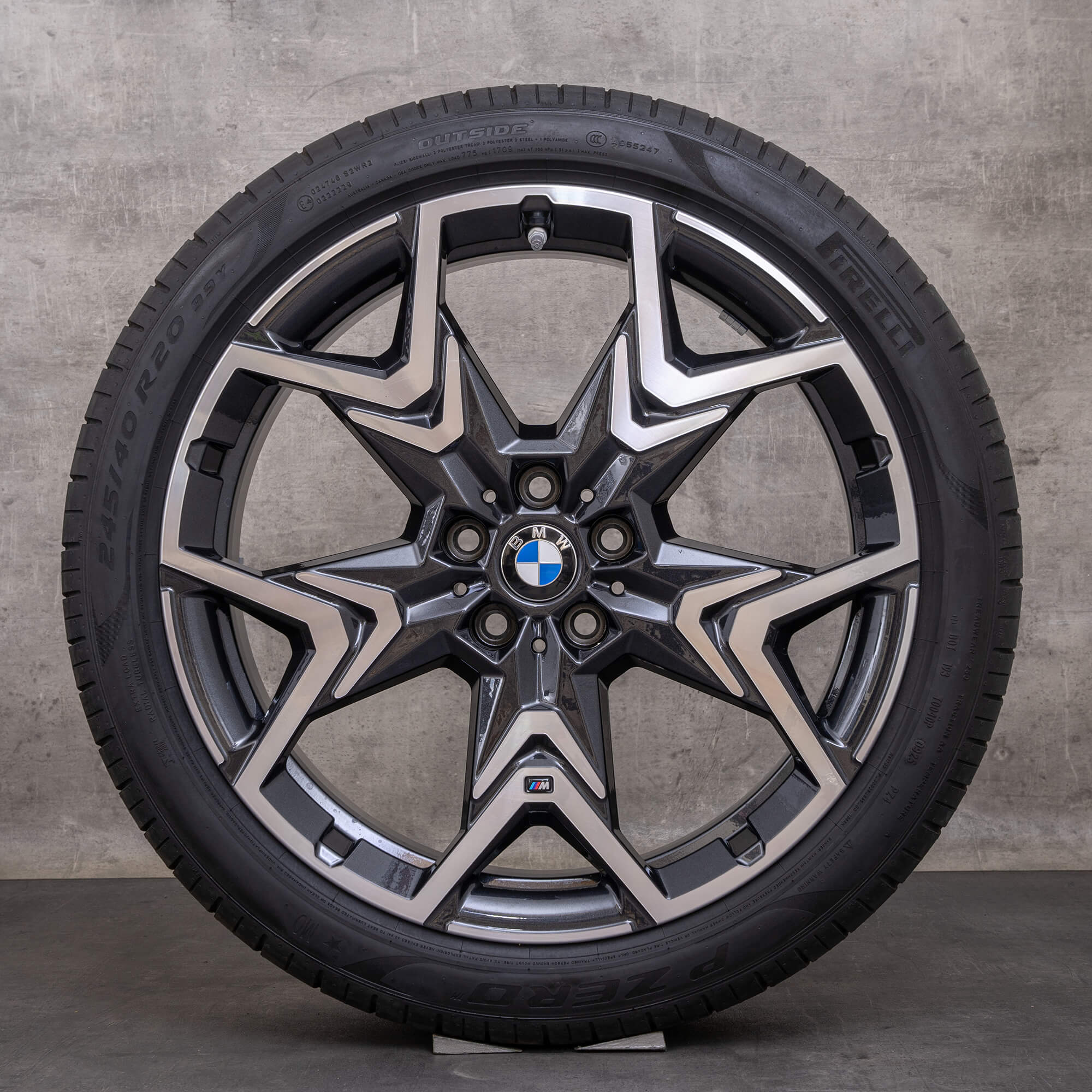 OEM BMW X1 iX1 X2 iX2 rims 20 inch U11 U10 Sommerrder Styling 873 M 6898053 orbit grey glossy turned