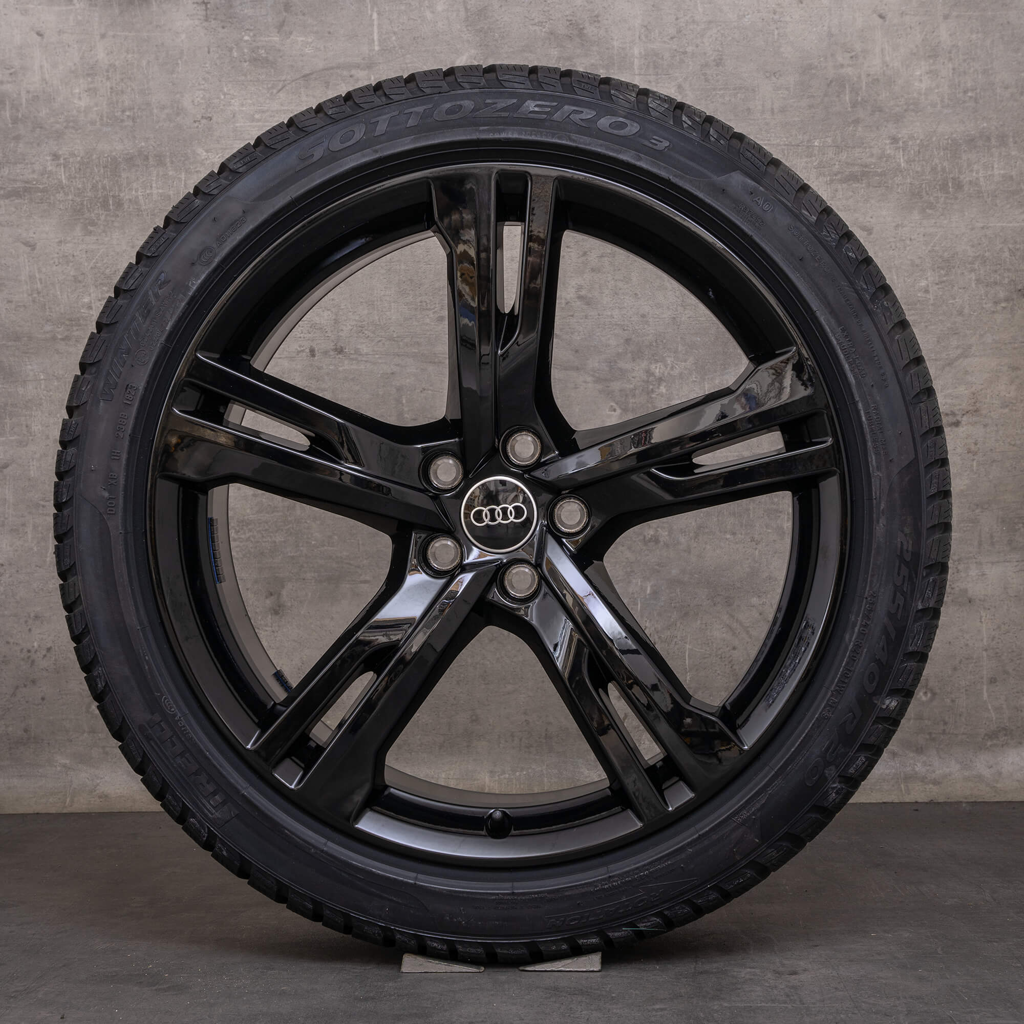 Original Audi A7 S7 vinterhjul 20 tum 4K C8 fälgar 4K8071490 Ramus svart NY