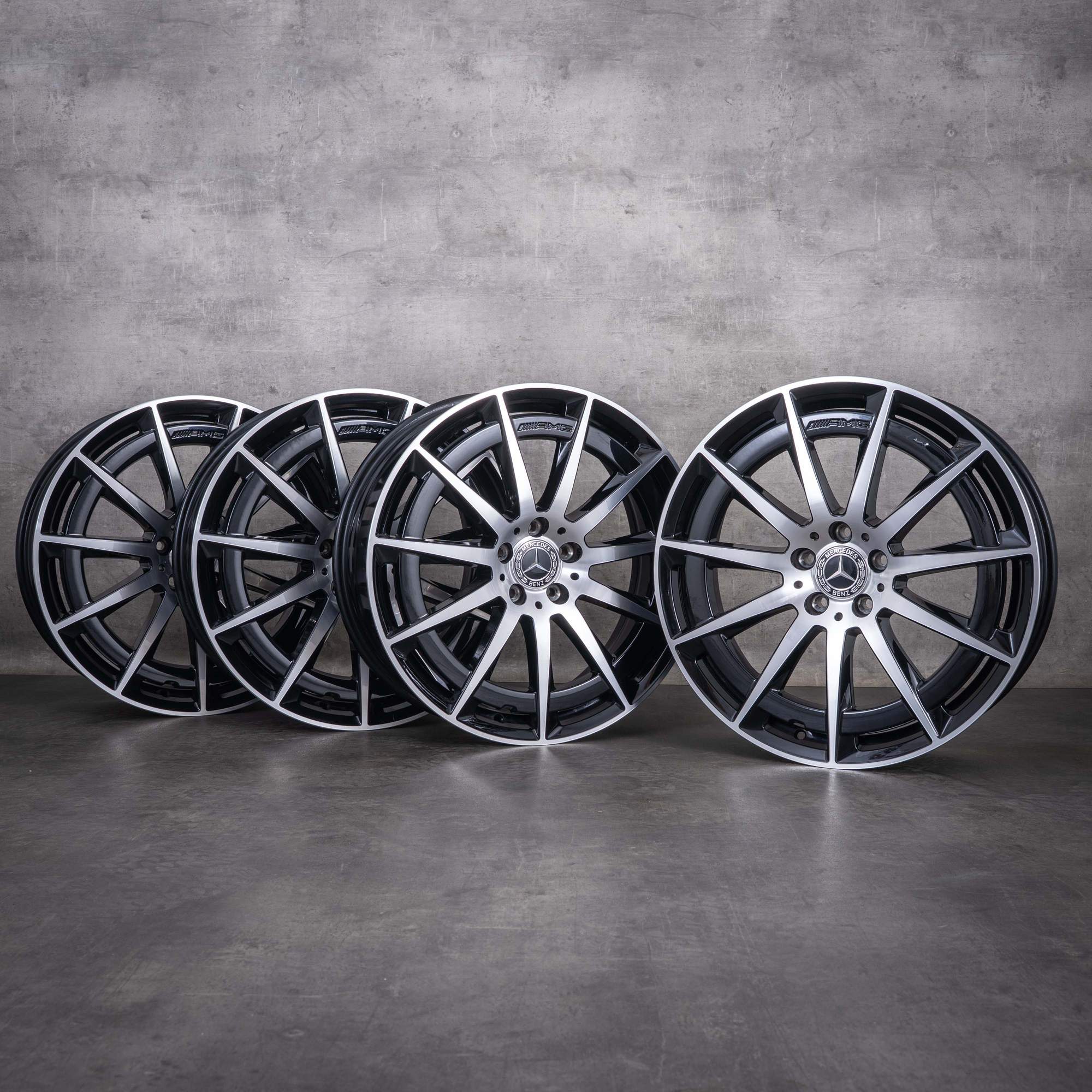 OEM Mercedes-Benz EQC 20inch rims N293 A2934010800 A2934010900 Black diamond cut