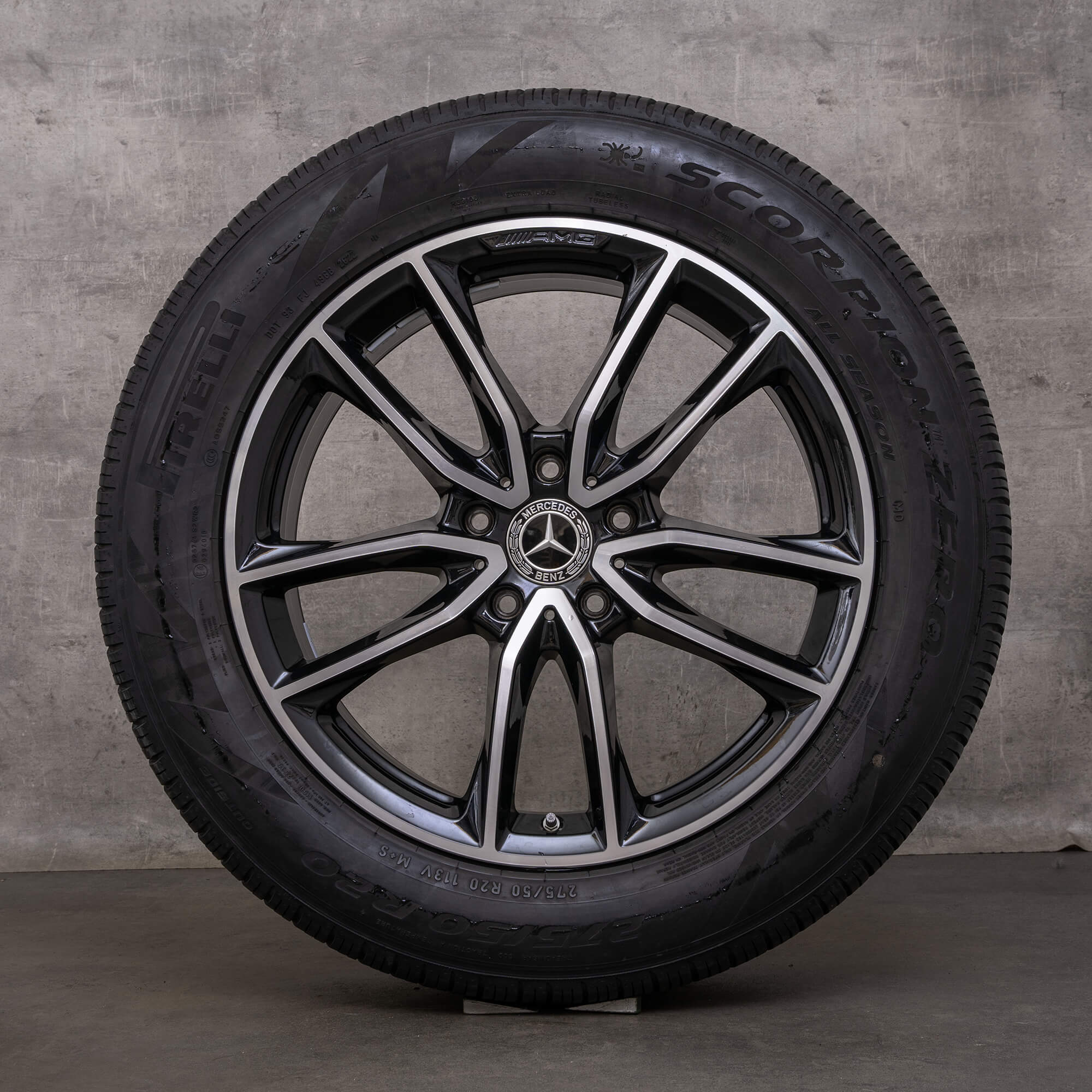 Originele Mercedes Benz G-Klasse G350d G400d G500 AMG wielen 20 inch W463A zomerwielen A4634013900 zwart gepolijst