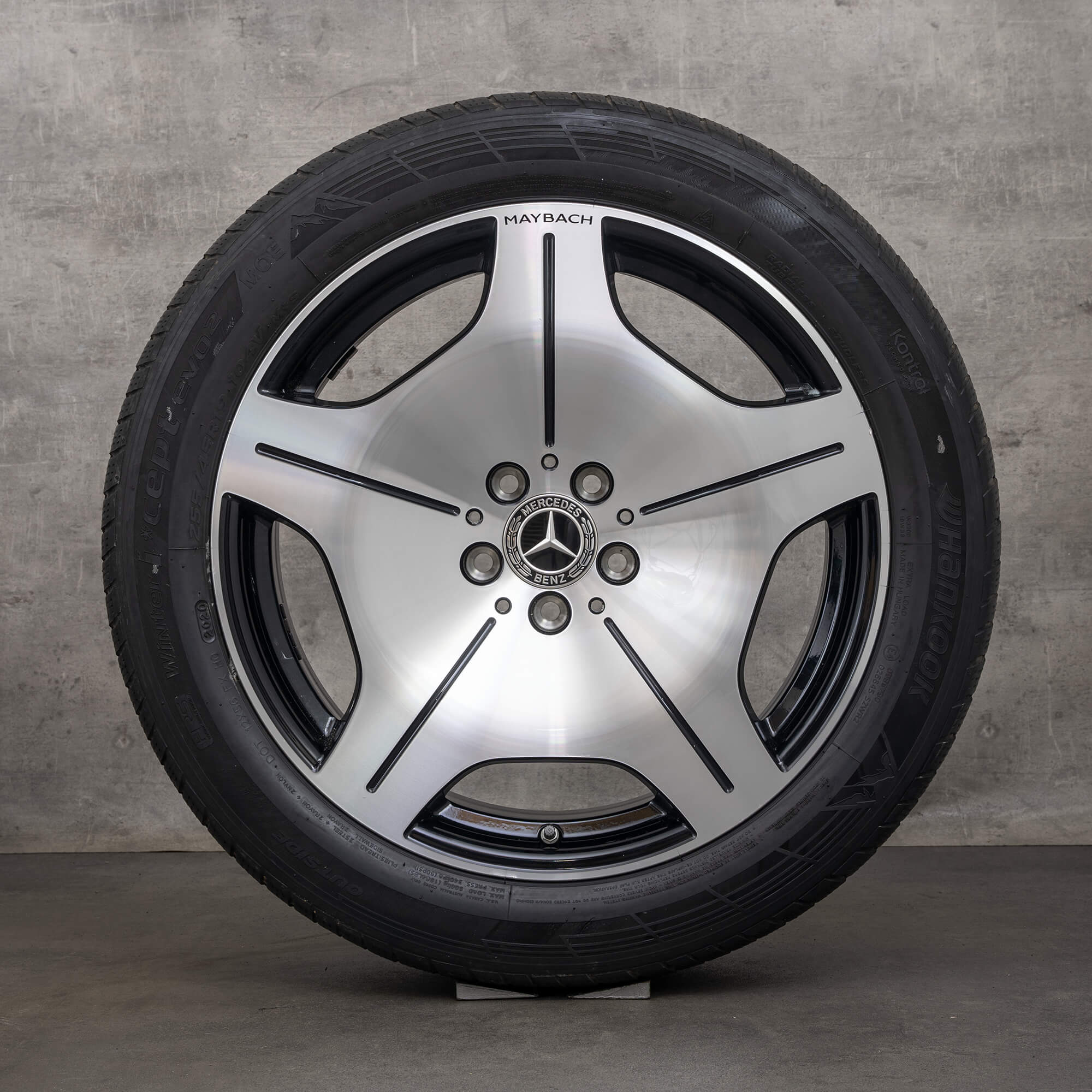 Alkuperäiset Mercedes Maybach S-sarjan vanteet 19 tuuman Z223 W223 talvirenkaat A2234016900 musta kiillotettu UUTUUS