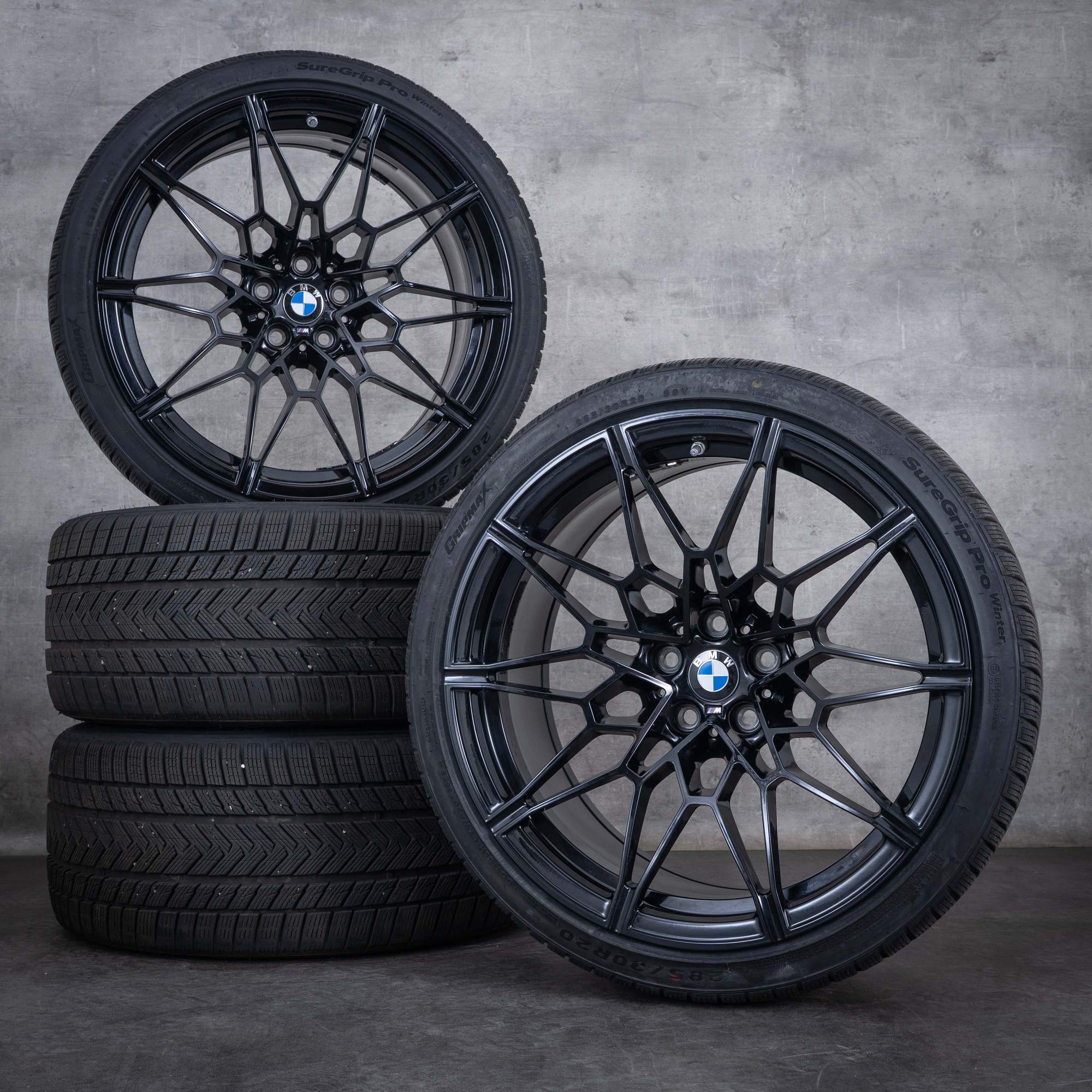 Oem BMW M2 M3 M4 pneus hiver jantes 19 20 pouces G87 G80 G81 G82 G83 Jantes Styling 826 M 8093838 8093839 noir brillant