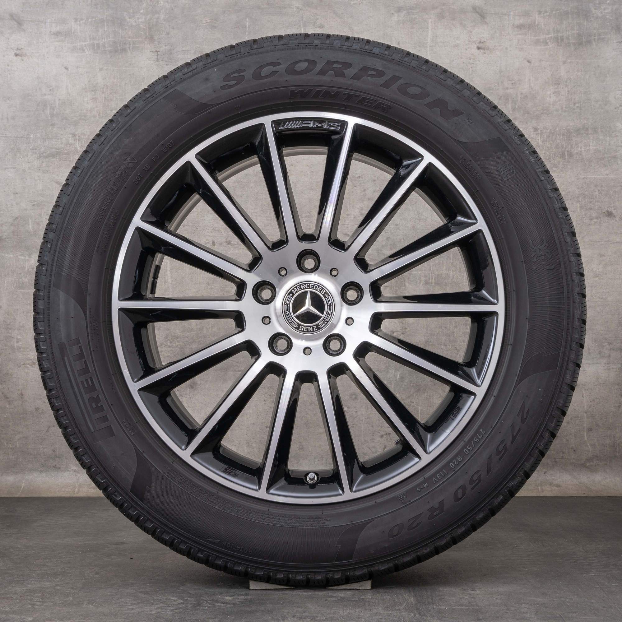 Oryginał Mercedes Benz Klasa G AMG koła 20 cali W463 G350 d G400 G500 letnie A4634011700 czarne polerowane toczone