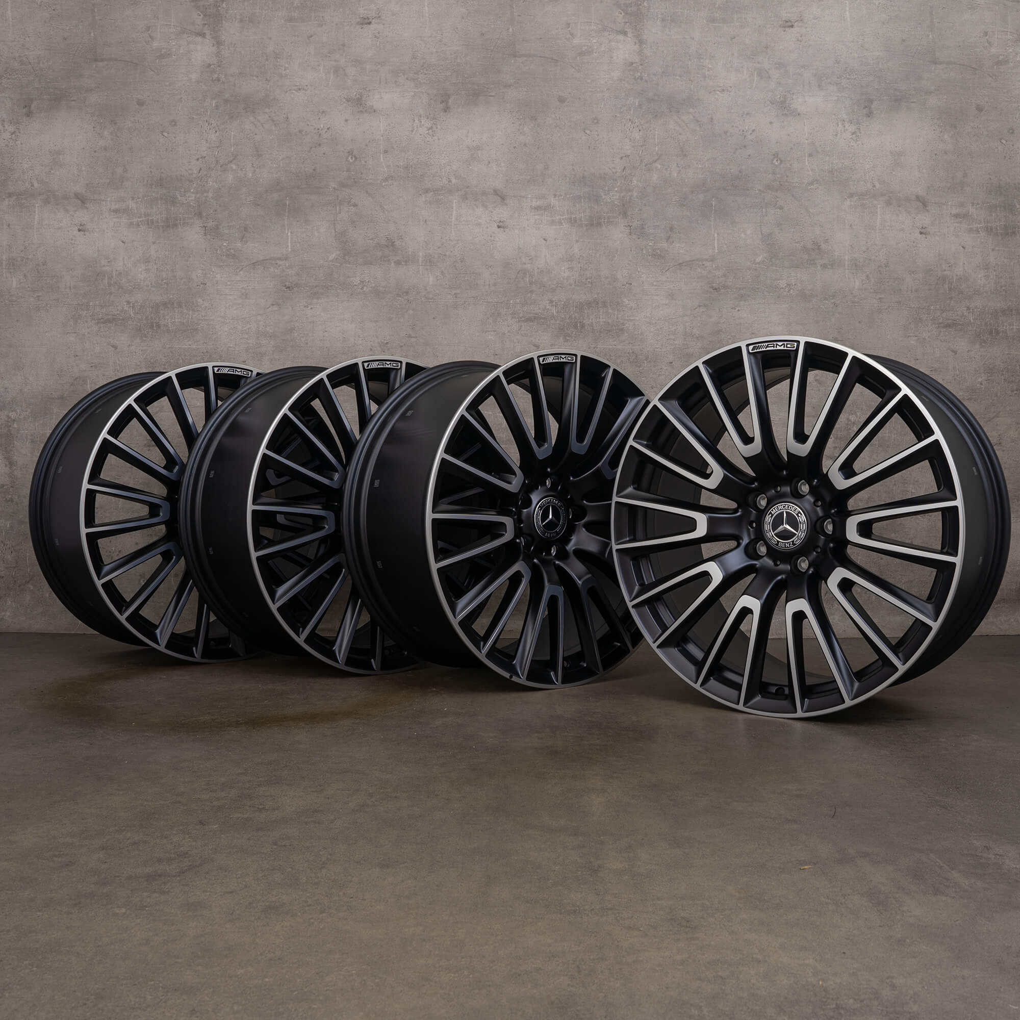 OEM Mercedes Benz G-Class G 63 AMG rims 22 inch W465 W463A A4654011000 black matt high gloss NEW