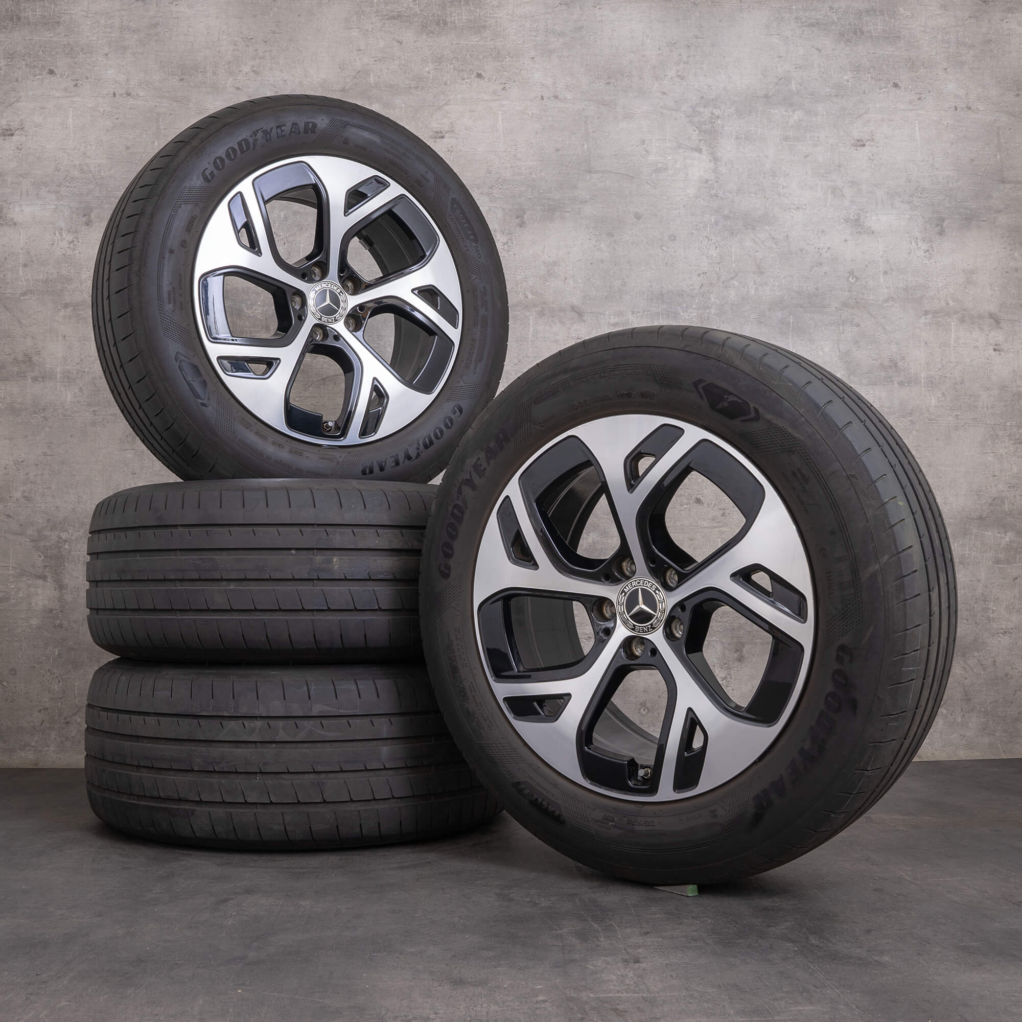 Llantas originales Mercedes Benz GLC 18 pulgadas C254 X254 & Hybrid llantas de verano A2544010100 A2544014700 negro brillante torneado