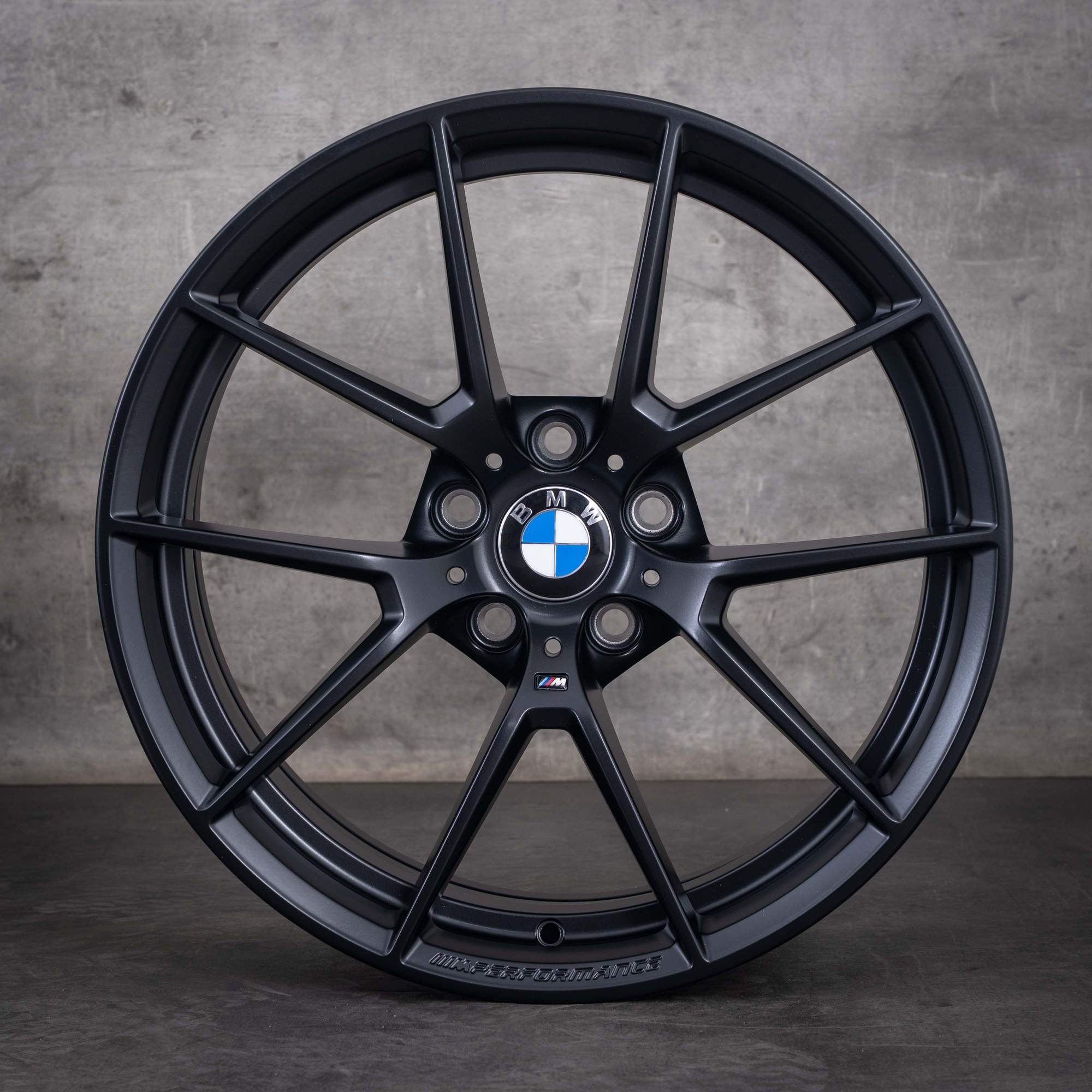Jante originale BMW M2 M3 M4 de 19 inci F87 F80 F82 F83 Styling 763 M 8053421 8053422 negru mat