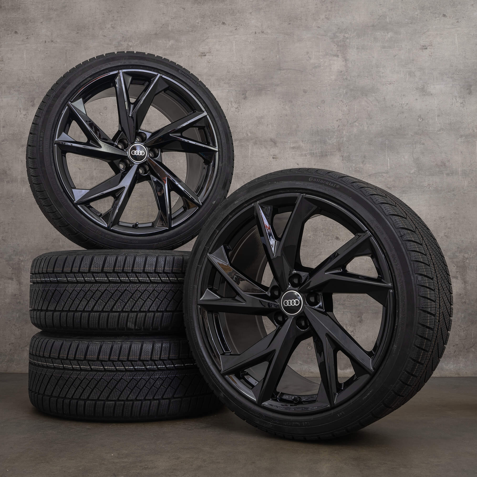 Oryginał Audi R8 koła 20 cali 4S Evo Design letnie 4S0601025CA 4S0601025CC czarny błyszczący