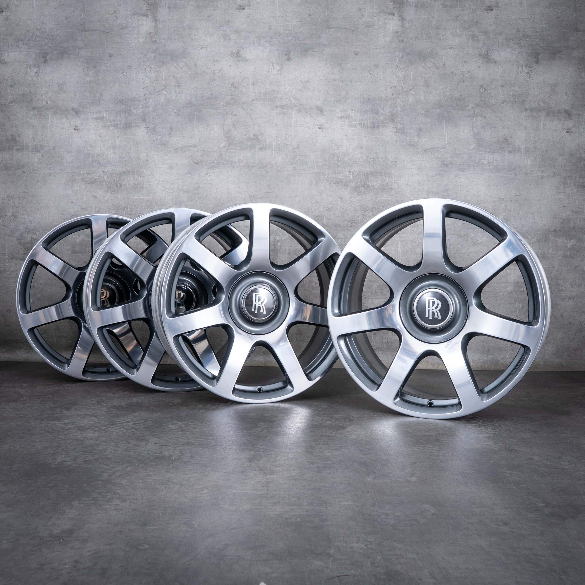 OEM Rolls Royce Wraith Dawn Rims 21 inch RR5 RR6 Styling 602 6859531 6859832 titanium polisched