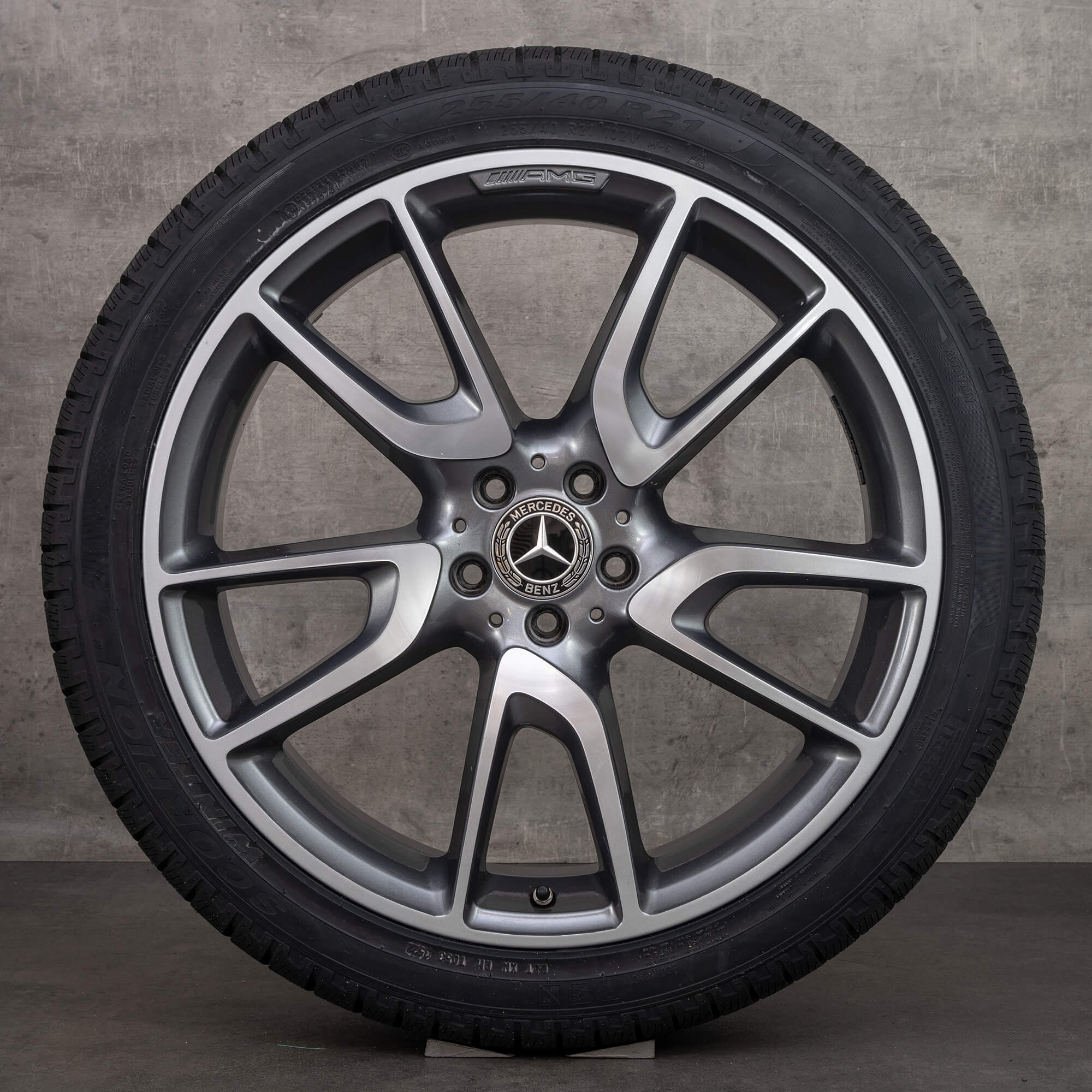 AMG 21 tommer fælge Mercedes Benz GLC43 C253 komplette vinterhjul vinterdæk