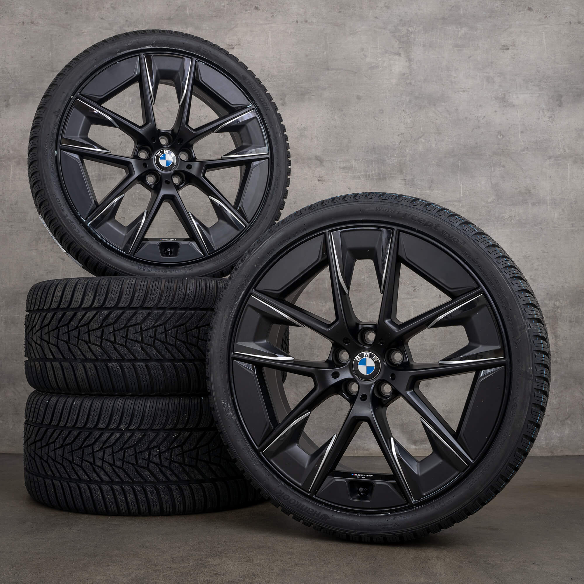 Originale BMW 5-serie fælge 20 tommer G30 G31 sommerdæk styling 1001i 6895212 6895213 sort satin finish