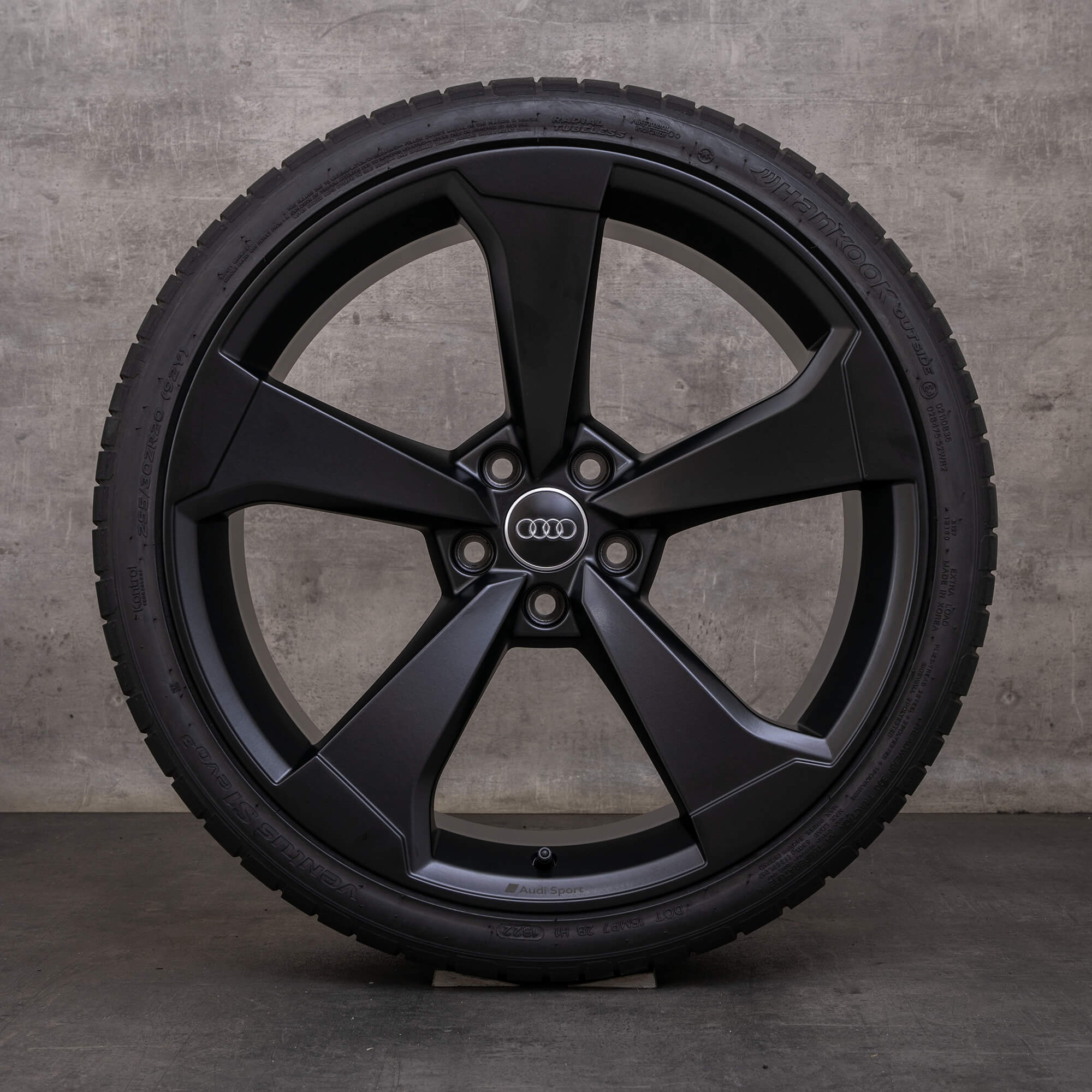 OEM Audi A5 S5 rims 20 inch F5 summer wheels 8W0601025CF black matt