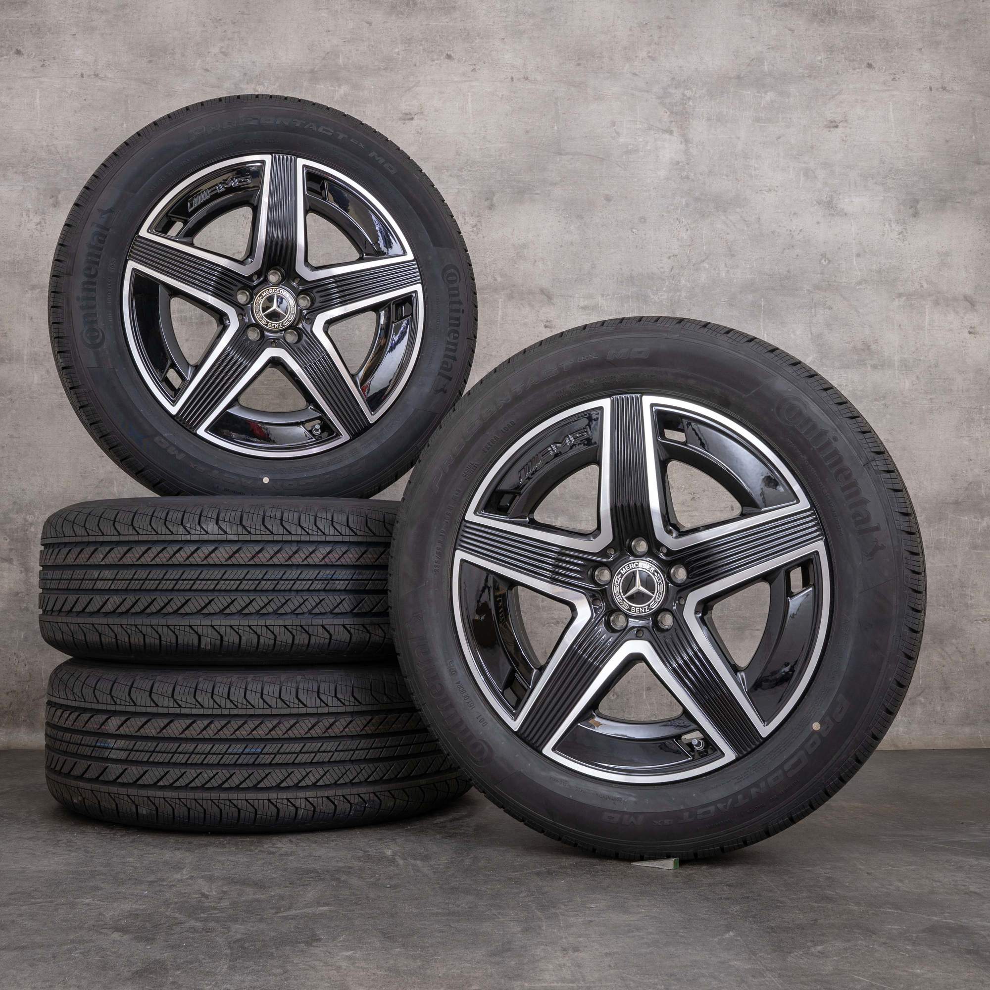 Alkuperäiset Mercedes Benz GLC SUV AMG talvirenkaat 19 tuuman X254 C254 vanteet A2544010400 musta kiillotettu