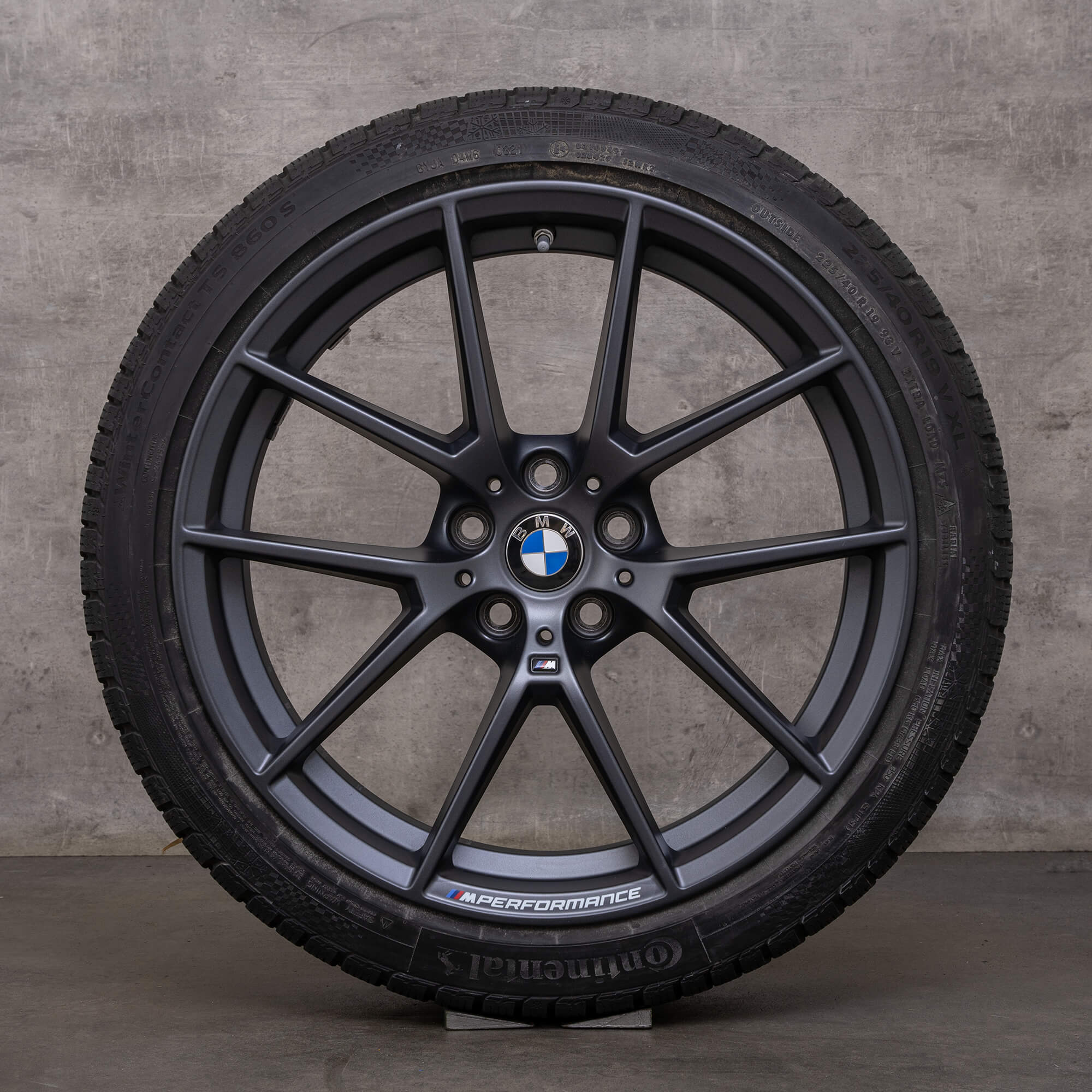 Originele BMW 2 serie 3 4 OEM winterwielen 19 inch G42 G20 G21 G22 G23 velgen 898 M 6895390 6895391 ijzergrijs