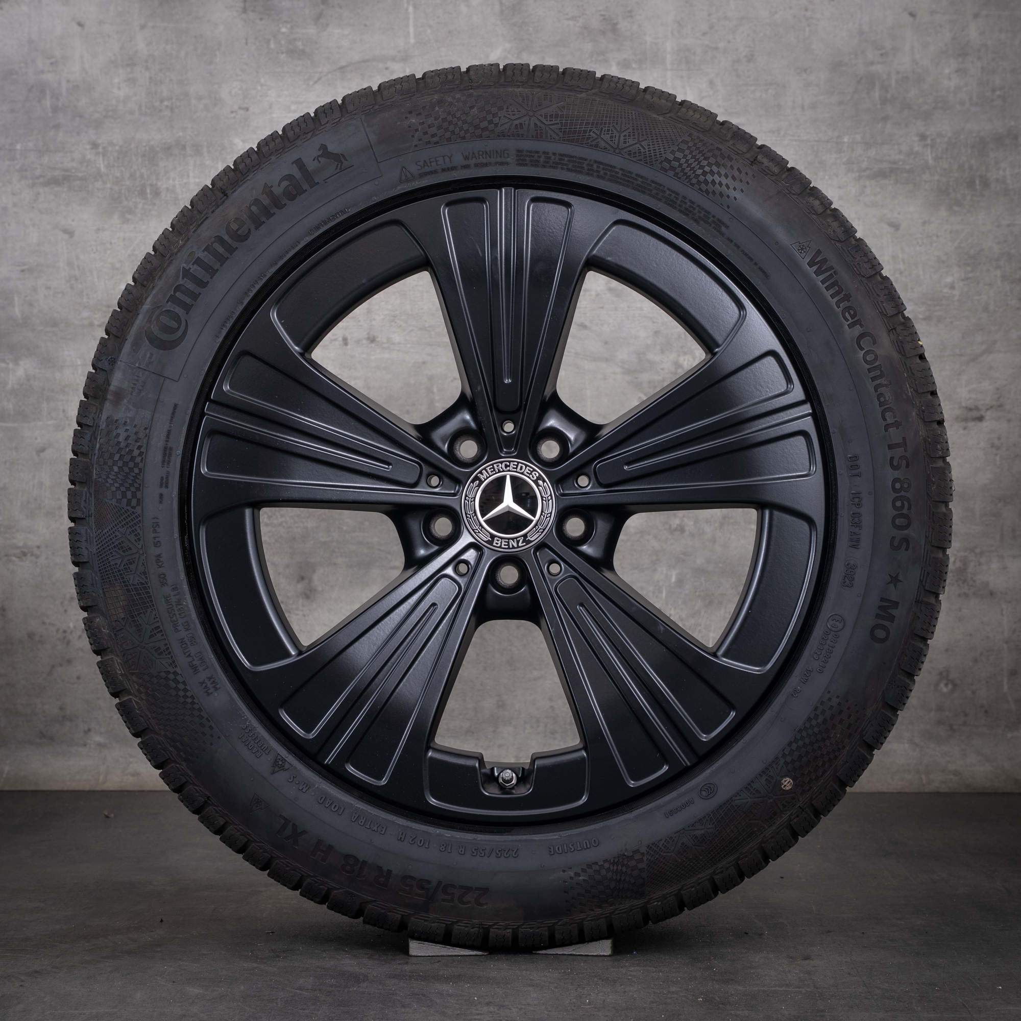 Original Mercedes Benz E-Klasse Winterräder 18 Zoll W214 S214 Felgen A2144012200 schwarz matt