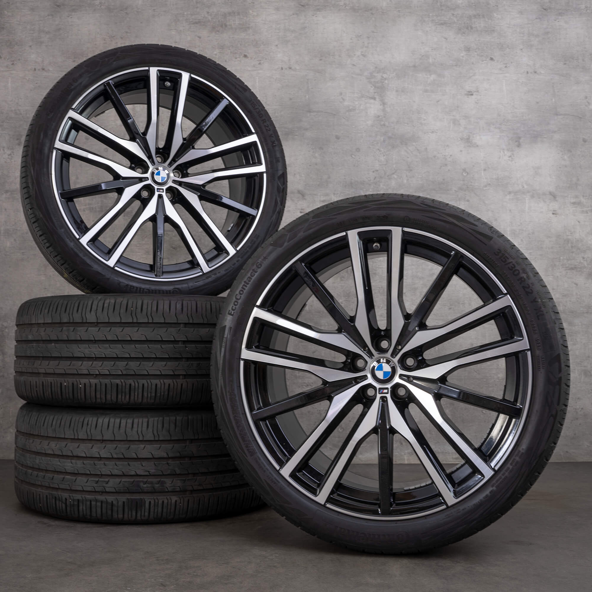 BMW X5 G05 X6 G06 summer wheels 22 inch rims tires styling 742 M