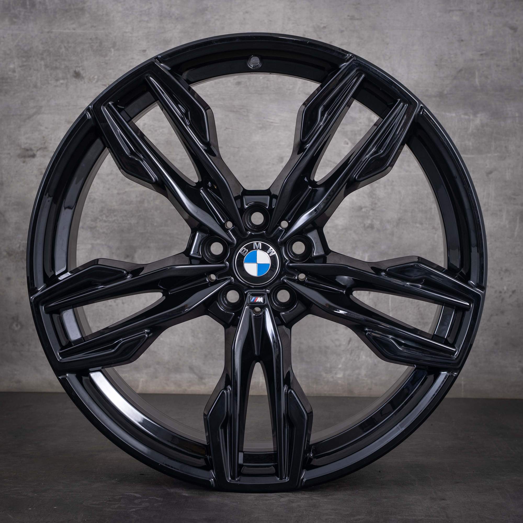 Jantes originais BMW X3 X4 de 21 polegadas G01 G02 Styling 718 M 7916272 7916273 preto a jato liso