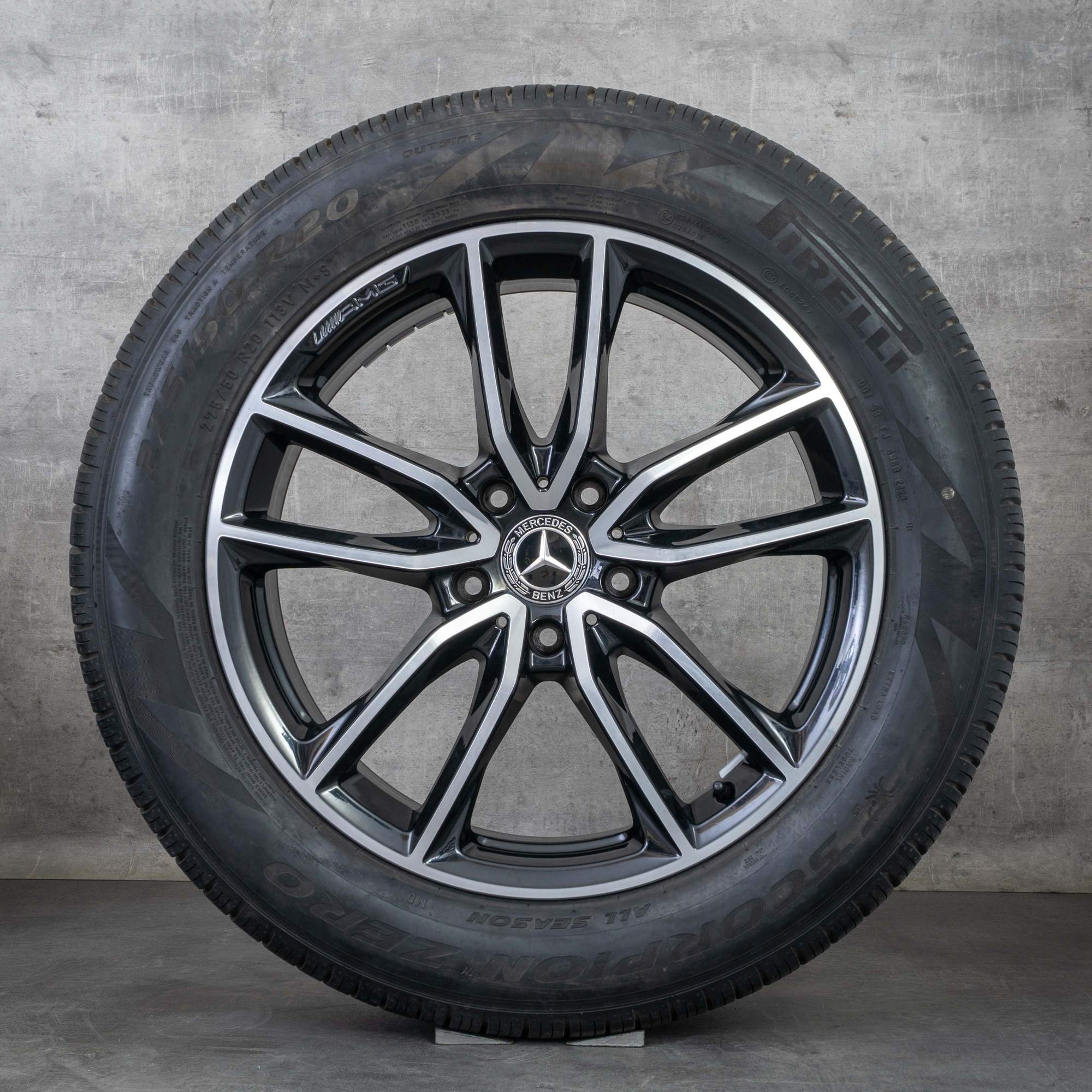 Oryginał Mercedes Benz Klasa G G350d G400d G500 AMG koła 20 cali W463A letnie A4634013900 czarne Polerowane