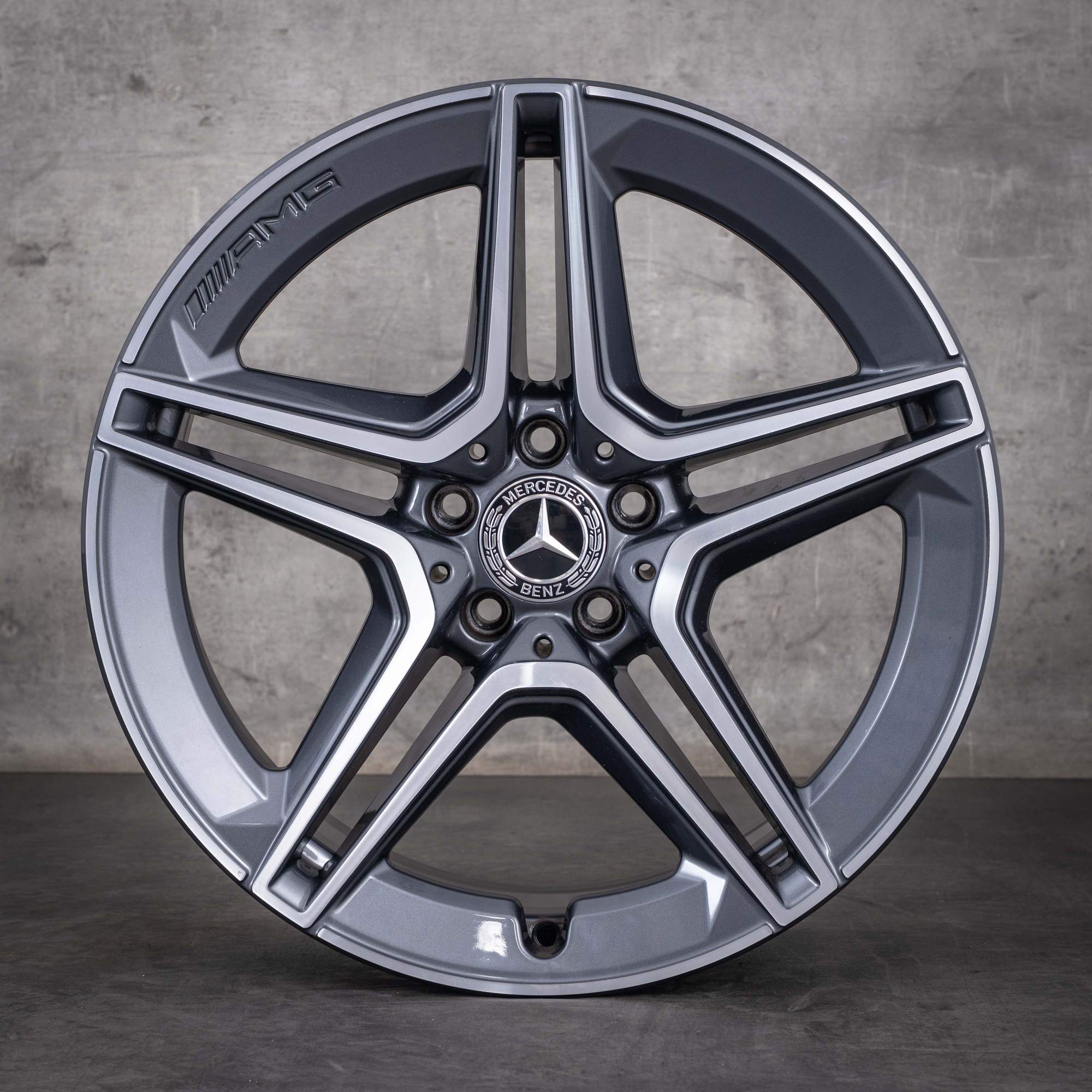 Jantes d'origine Mercedes-Benz GLC et 43 AMG 19 pouces C253 A2534015300 A2534015400 gris Himalaya jantes diamantées