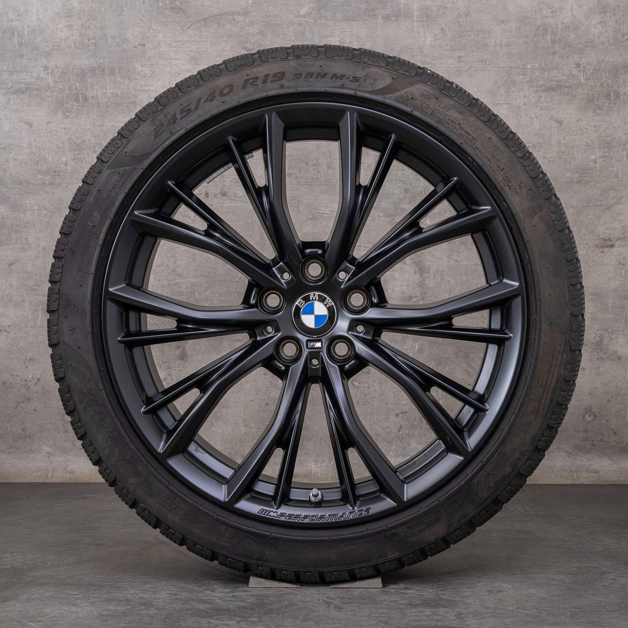 OEM BMW 5 Series rims 19 inch G30 G31 summer wheels styling 786 M 6885455 black matt