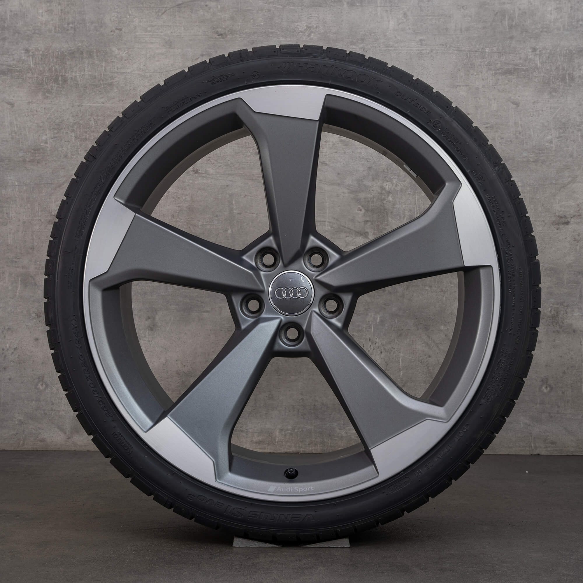 Orijinal Audi A5 S5 kış jant lastik 20 inç F5 8W B9 jantlar 8W0601025CF titan mat parlak