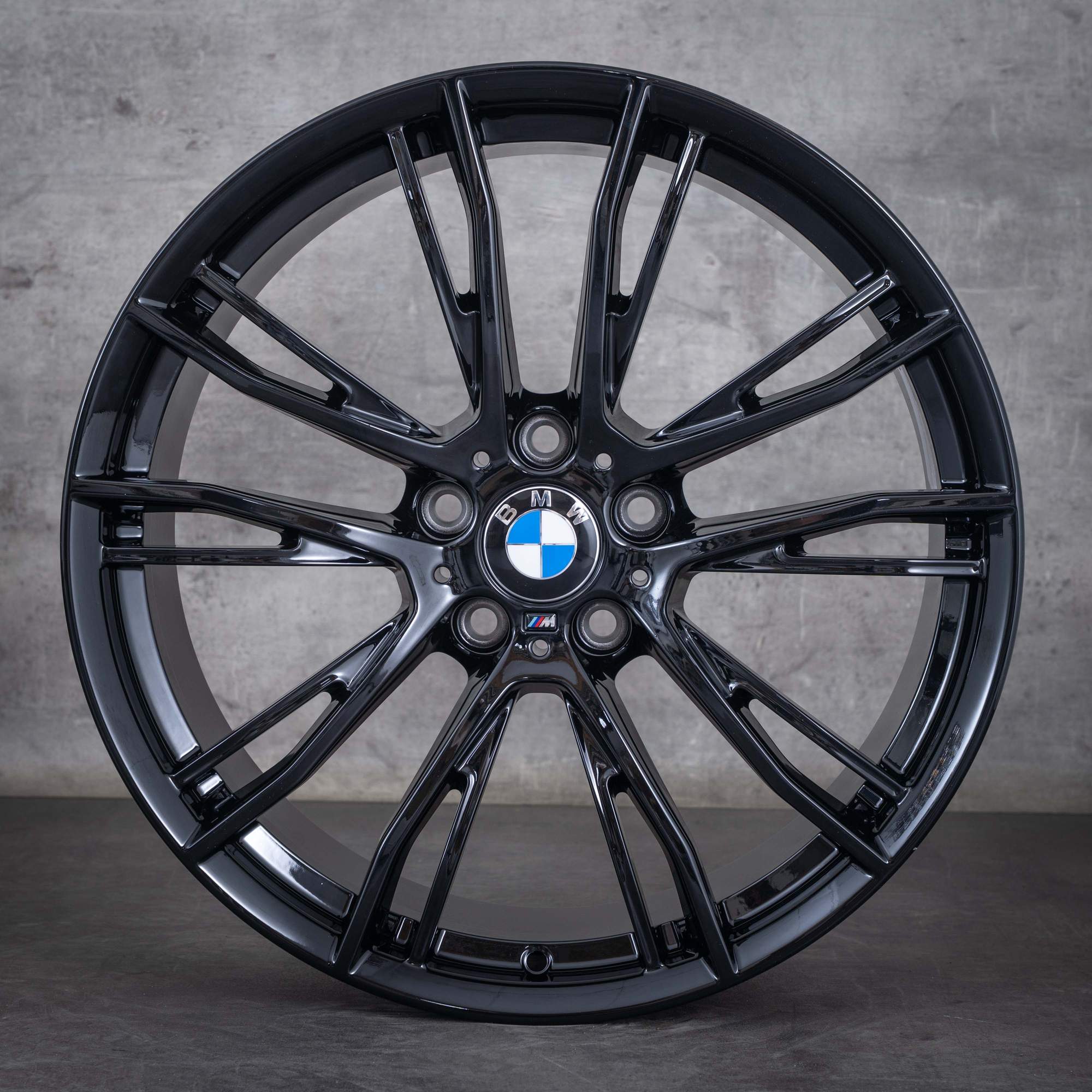 Oryginał BMW serii 3 4 koła 20 cali F30 F31 F32 F33 F36 Gran Coupe letnie stylizacja 624 M 6862774 6862775 czarny połysk