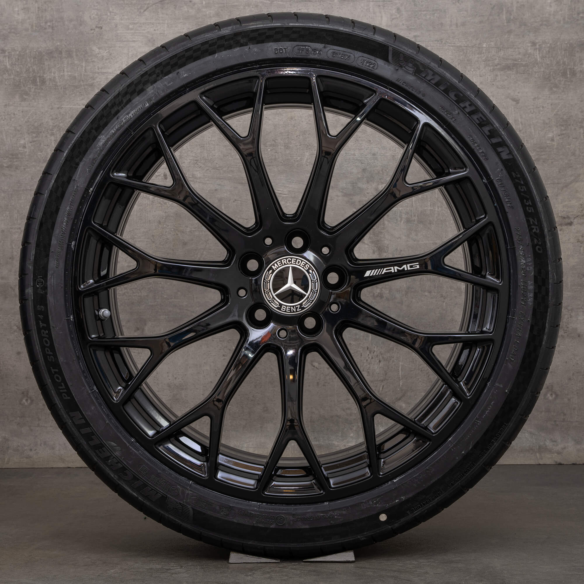 Original ráfky Mercedes Benz třídy C AMG 20" W206 S206 A2064013100 A2064013200 černé NOVÉ