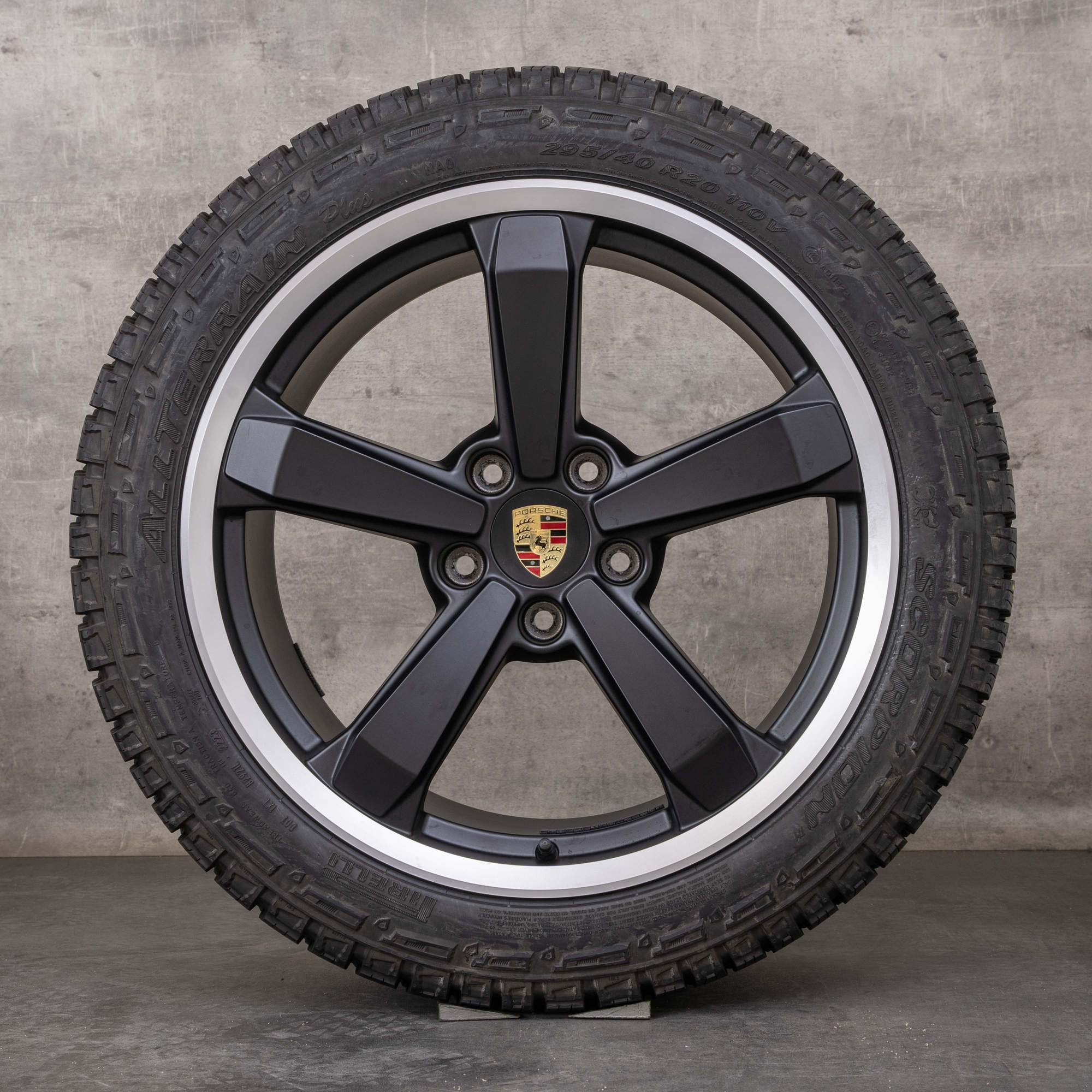 Original Porsche 911 992 I Dakar Felgen 19 20 Zoll Allwetterreifen 992601025EP 992601025EQ Safari Design schwarz matt glanzgedreht