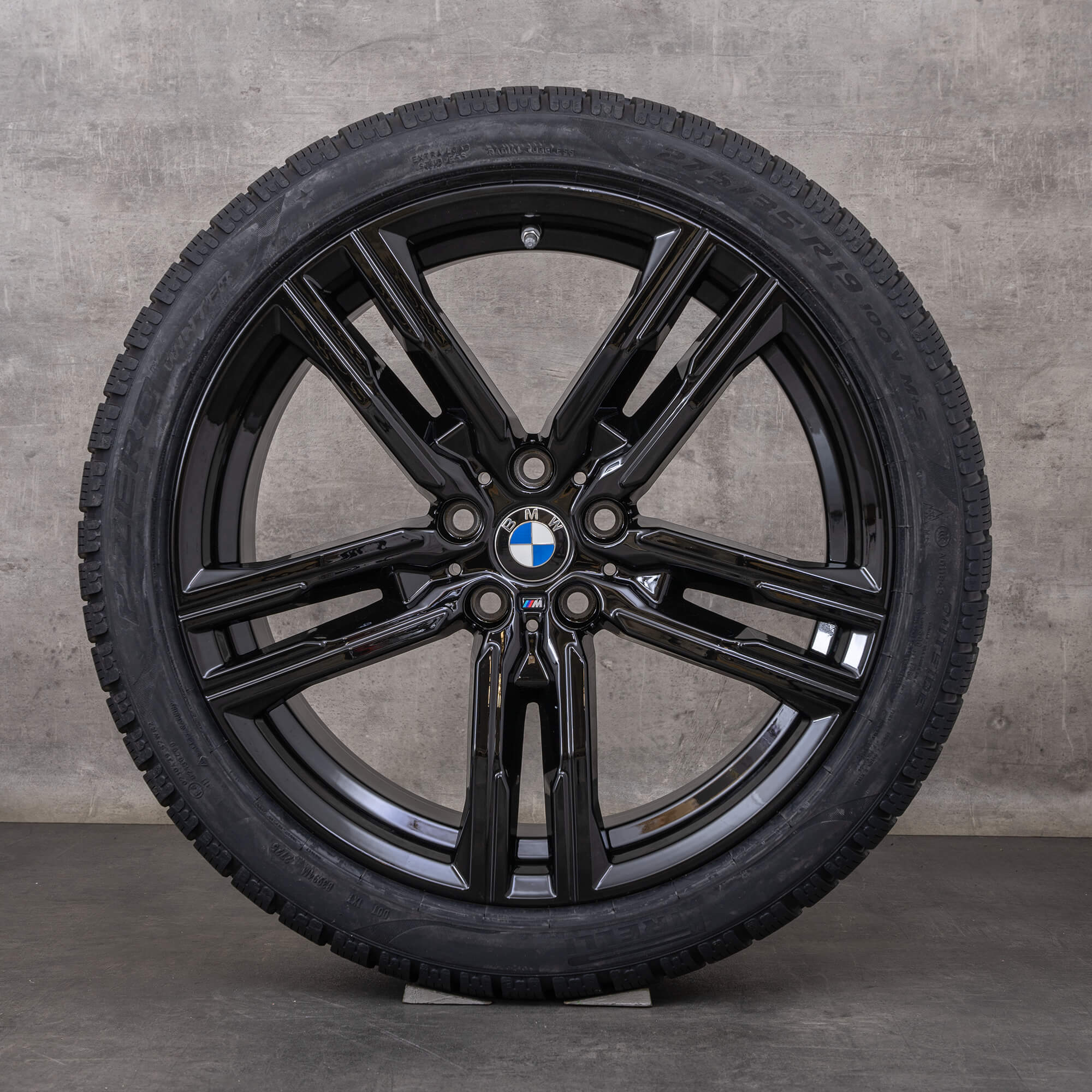Alkuperäiset BMW 8-sarjan talvirenkaat 19 tuuman G14 G15 G16 vanteet styling 727 M 8090019 8090020 musta kiiltävä valkoinen