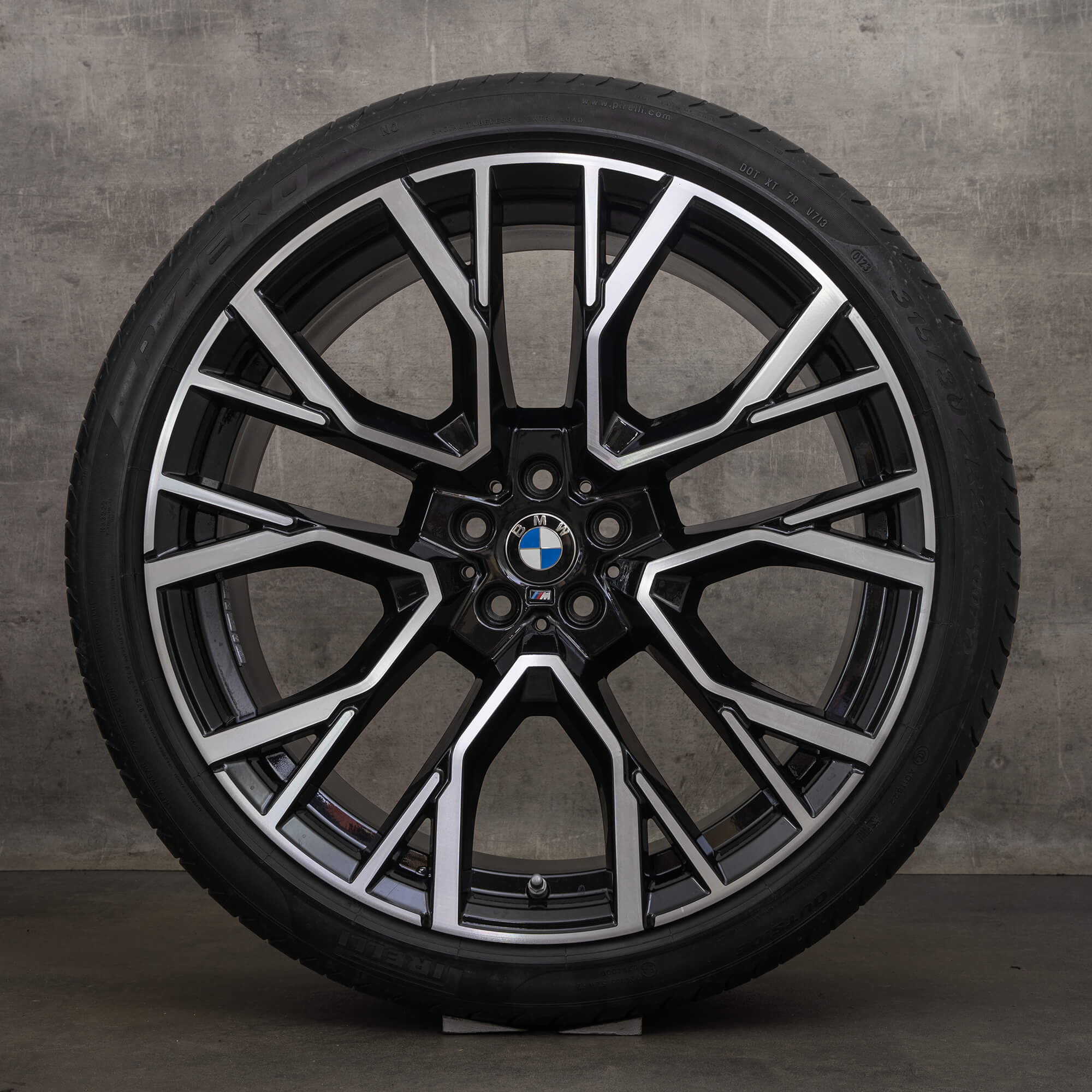 Jantes de inverno BMW X5M X6M originais 21 polegadas F95 F96 jantes estilo 809 M 8090796 8090717 preto brilhante torneado