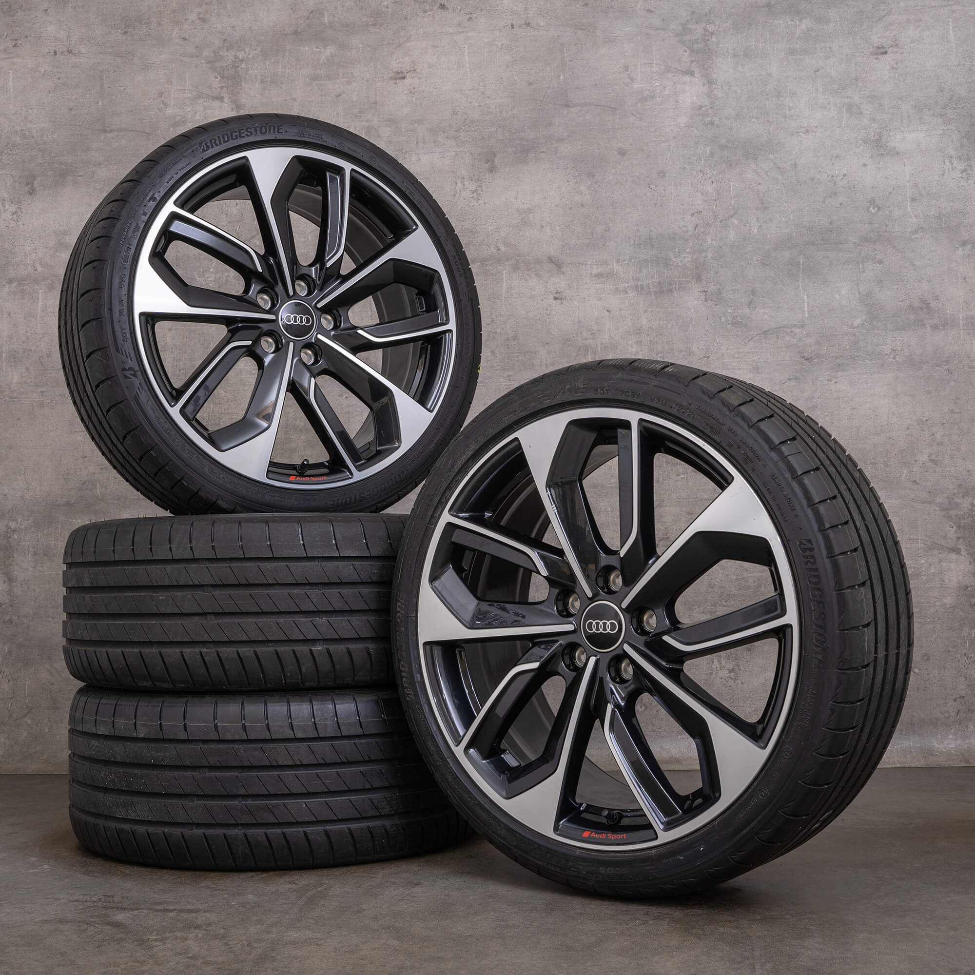 Original Audi A3 S3 Felgen 19 Zoll 8V 8Y Sommerräder 8Y0601025CS Edge schwarz glanzgedreht NEU