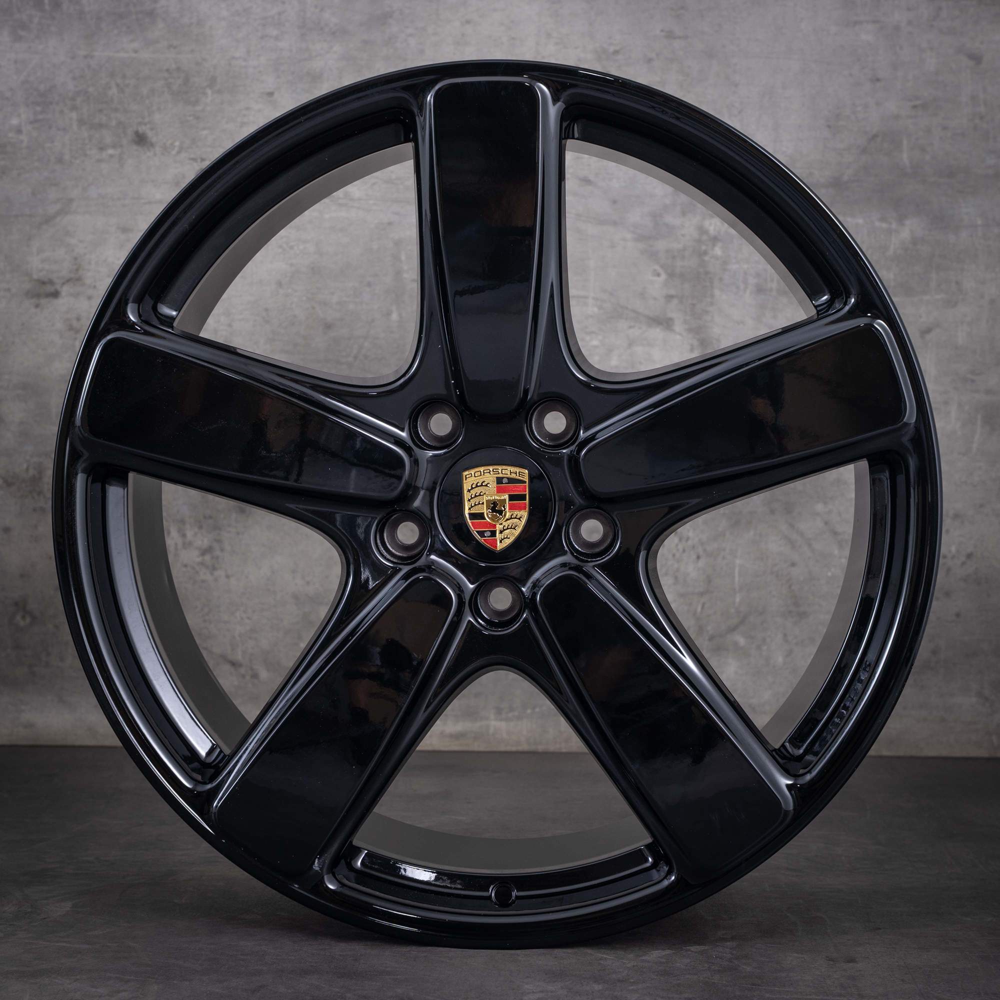 Alkuperäiset Porsche Cayenne -vanteet 21 tuumaa 958 7P5601025BD kiiltävä musta