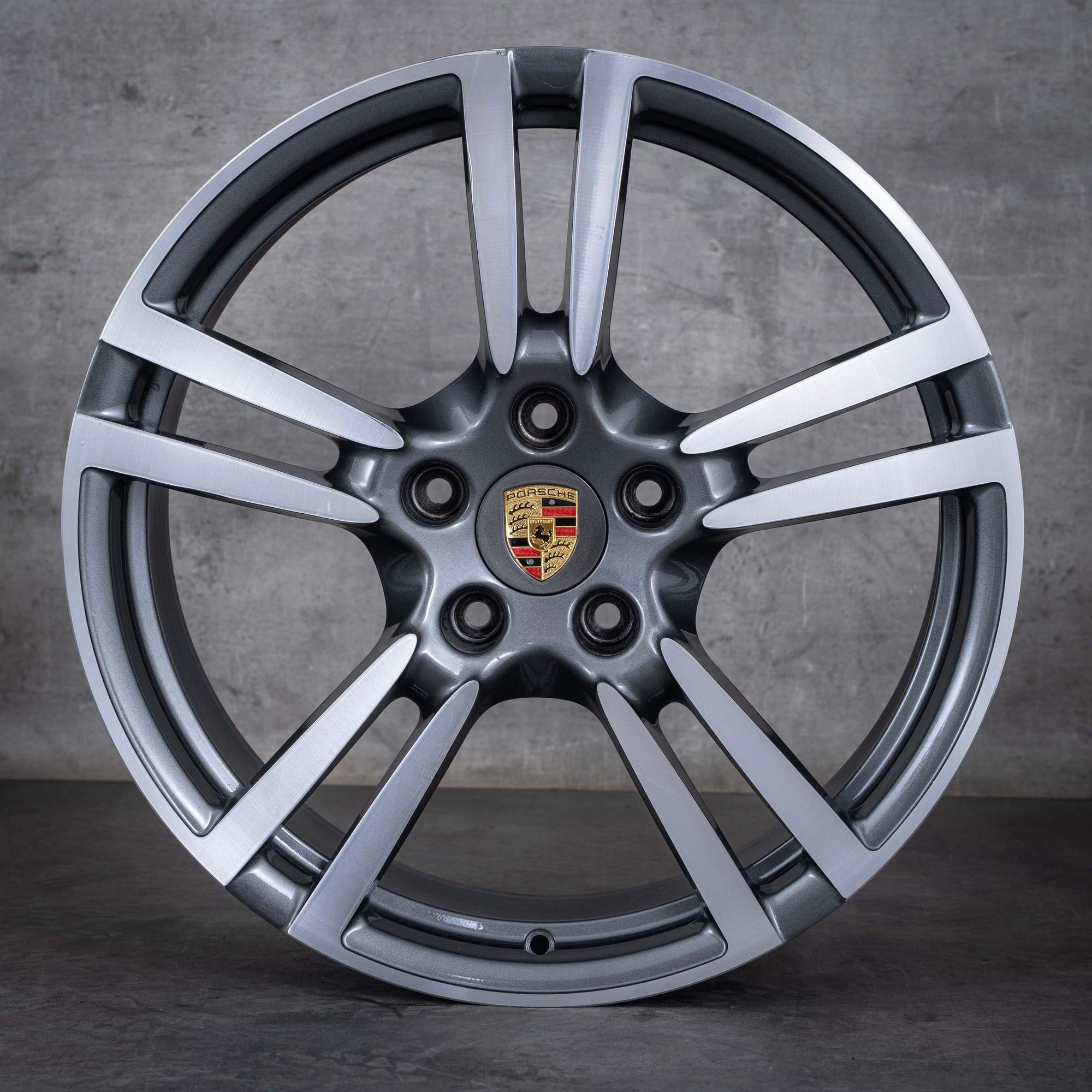 Oryginalne Felgi Porsche Panamera 970 20 cali G1 97036217806 97036219204 Koło Turbo II tytanowe polerowane