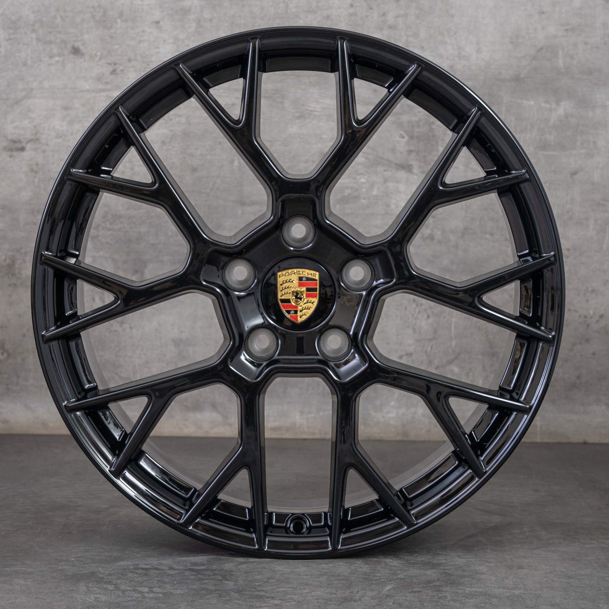 Oryginalne felgi Porsche 992 II 20 21 cali 992601025F 992601025G RS Spyder czarne błyszczące NOWOŚĆ
