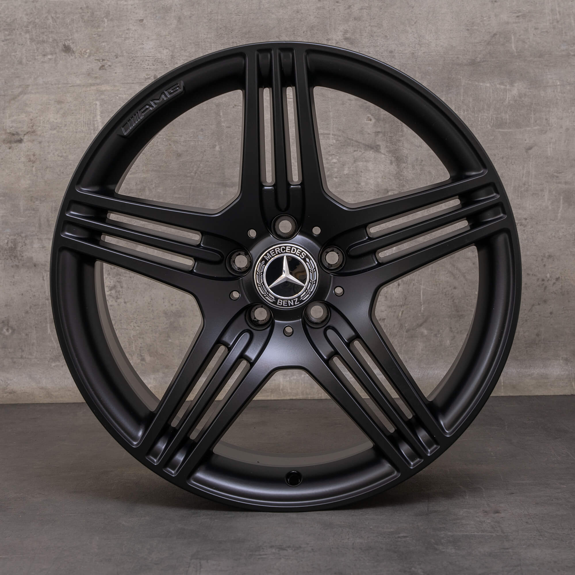 Orijinal Mercedes Benz SL jantlar 19 inç R230 A2304015402 A2304015502 siyah mat