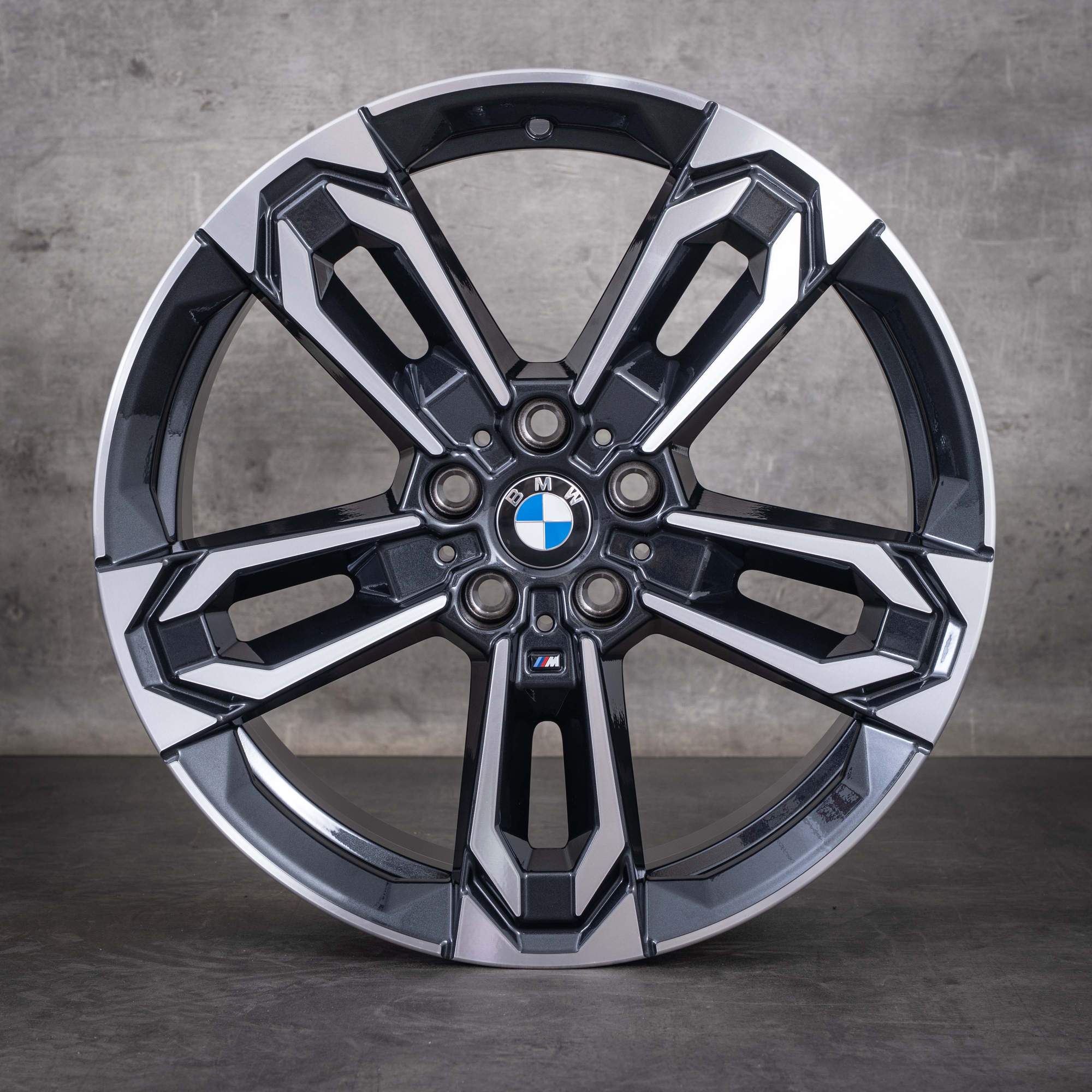 Original BMW X1 iX1 X2 Felgen 19 Zoll U10 U11 Styling 871 M 6898051 midnight grey glanzgedreht NEU