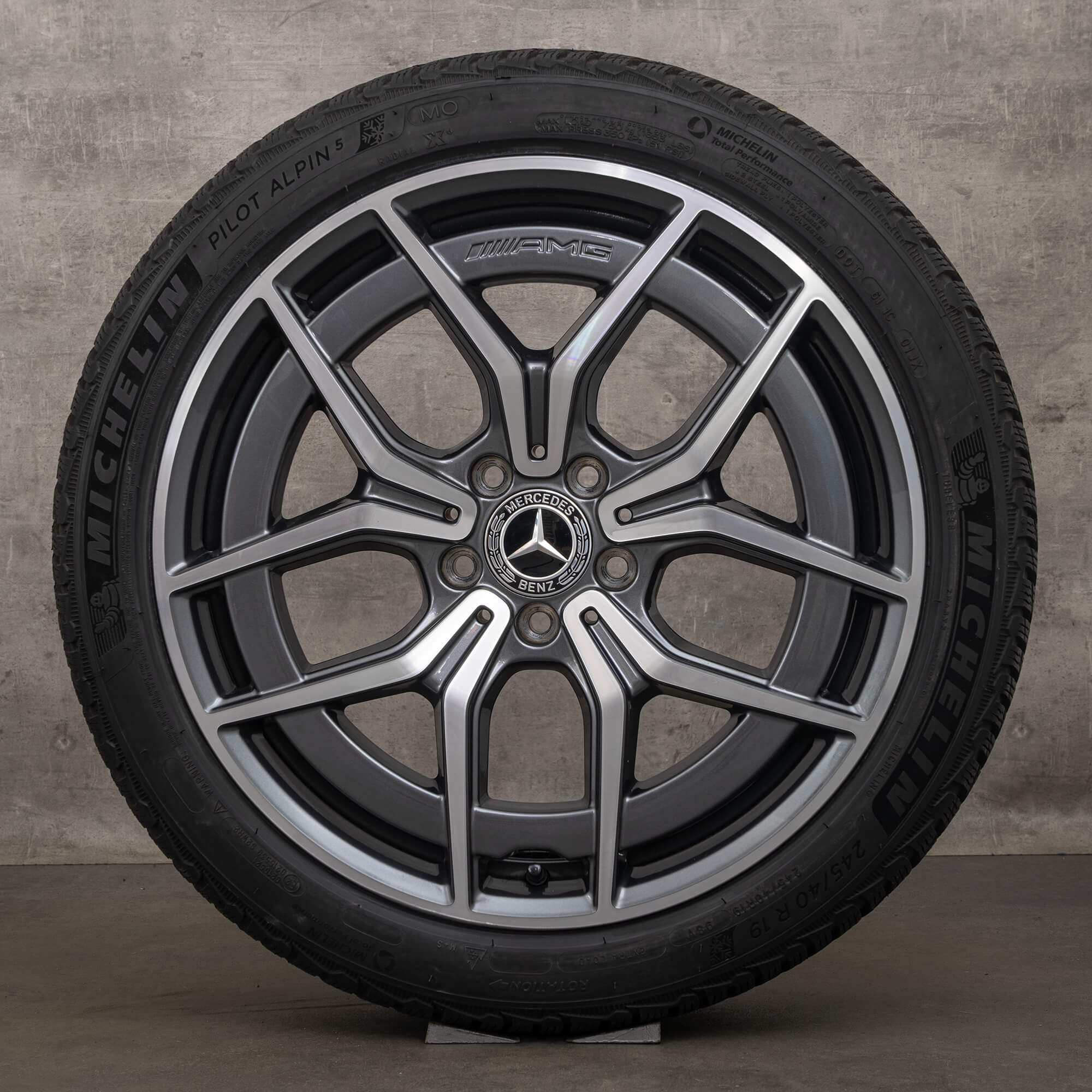OEM AMG Mercedes Benz E Class W213 W238 19 inch rims winter tires
