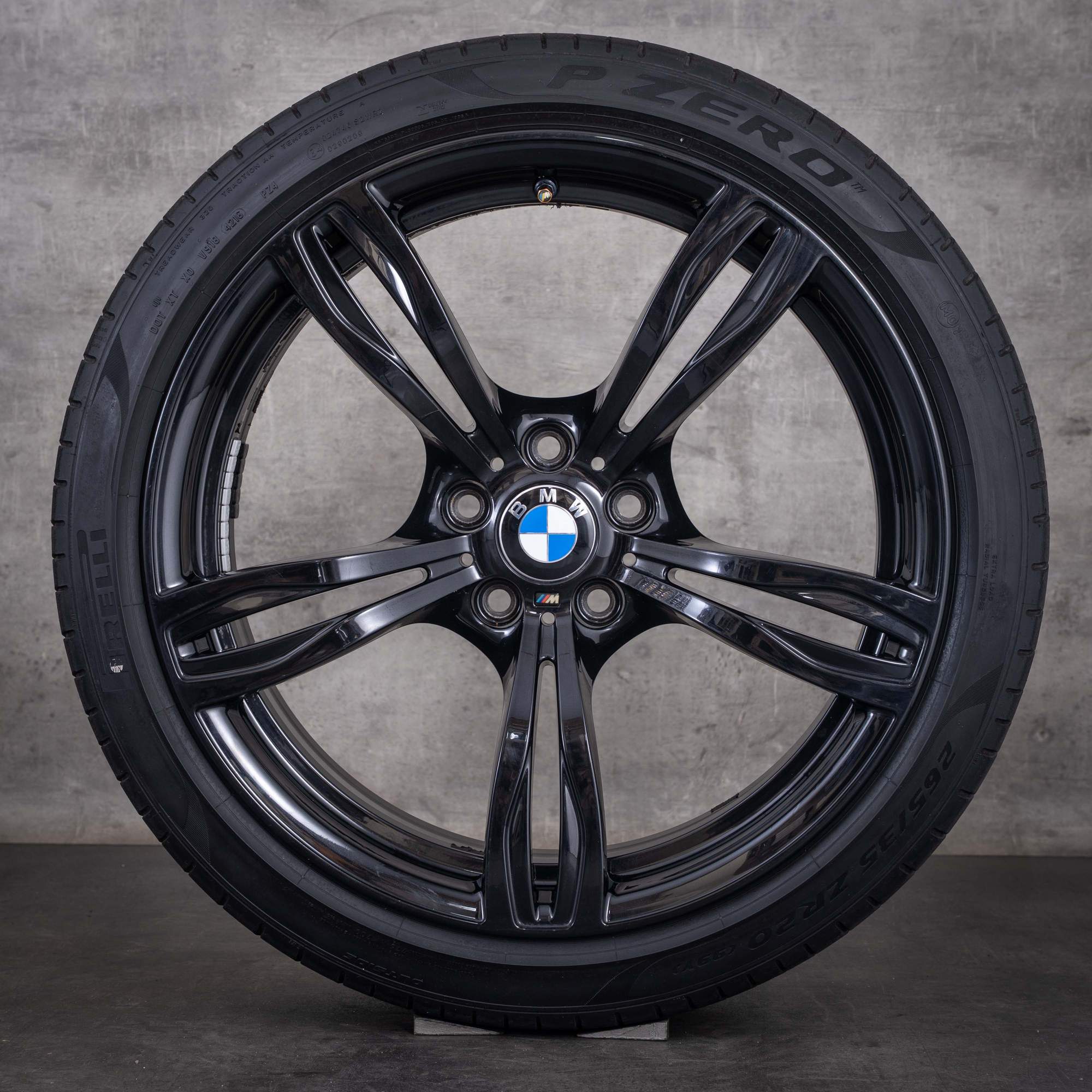 Original BMW M6 Winterräder 20 Zoll F12 F13 Felgen Styling 343 M 2284707 2284708 jet black uni