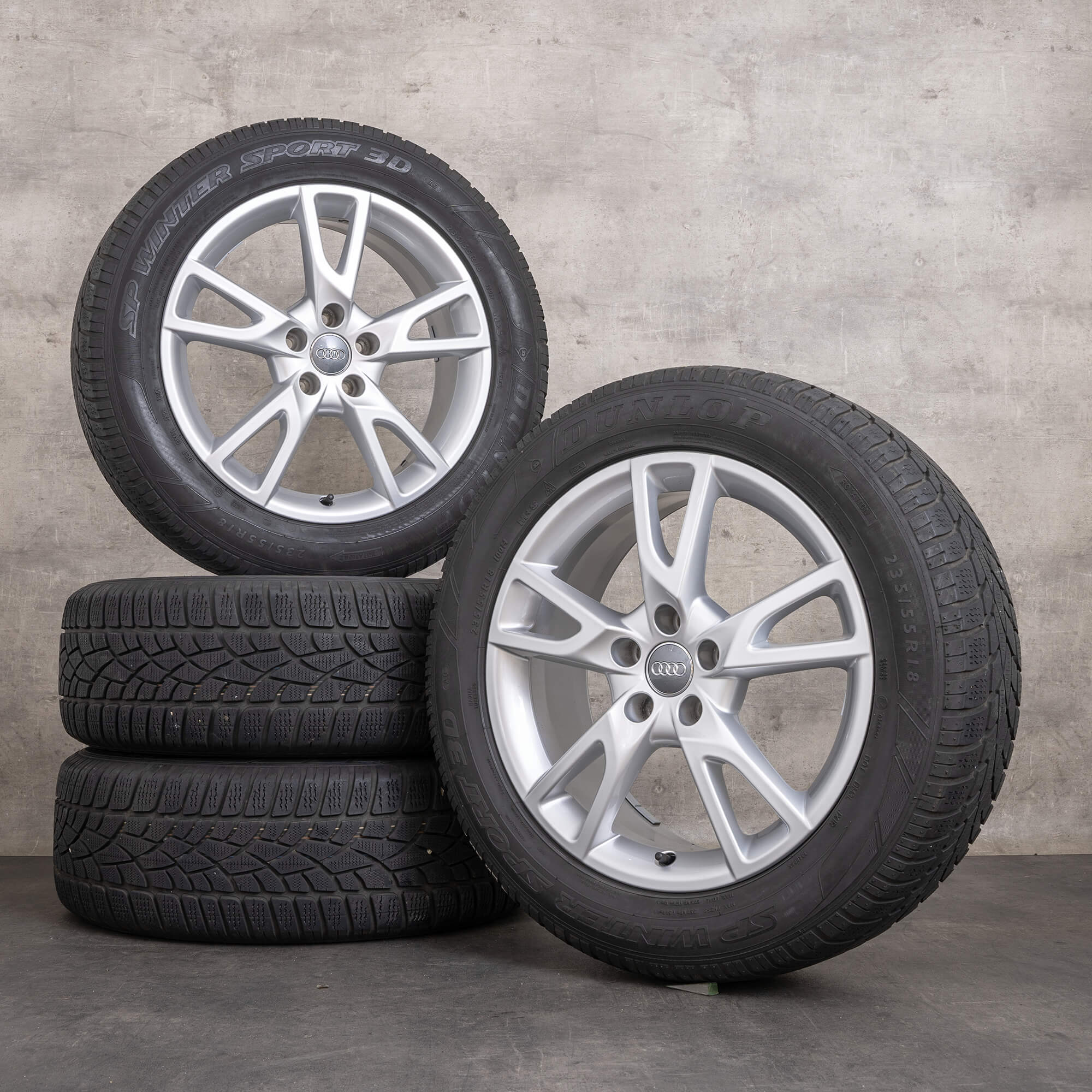 Genuine Audi A6 ruedas de invierno 18 pulgadas 4G C7 allroad quattro llantas 4G9071498 plata